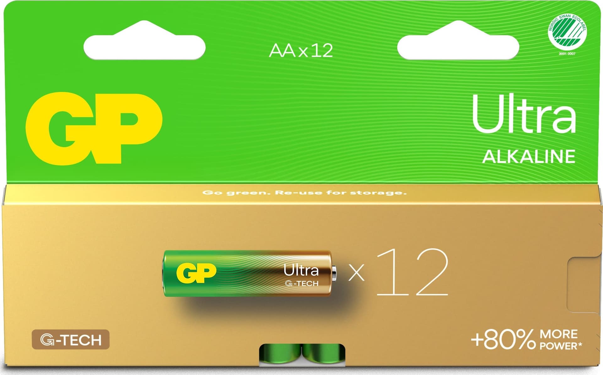 Confezione 12 Batterie GP Ultra Alcaline Stilo AA 15AU/LR6 - 17