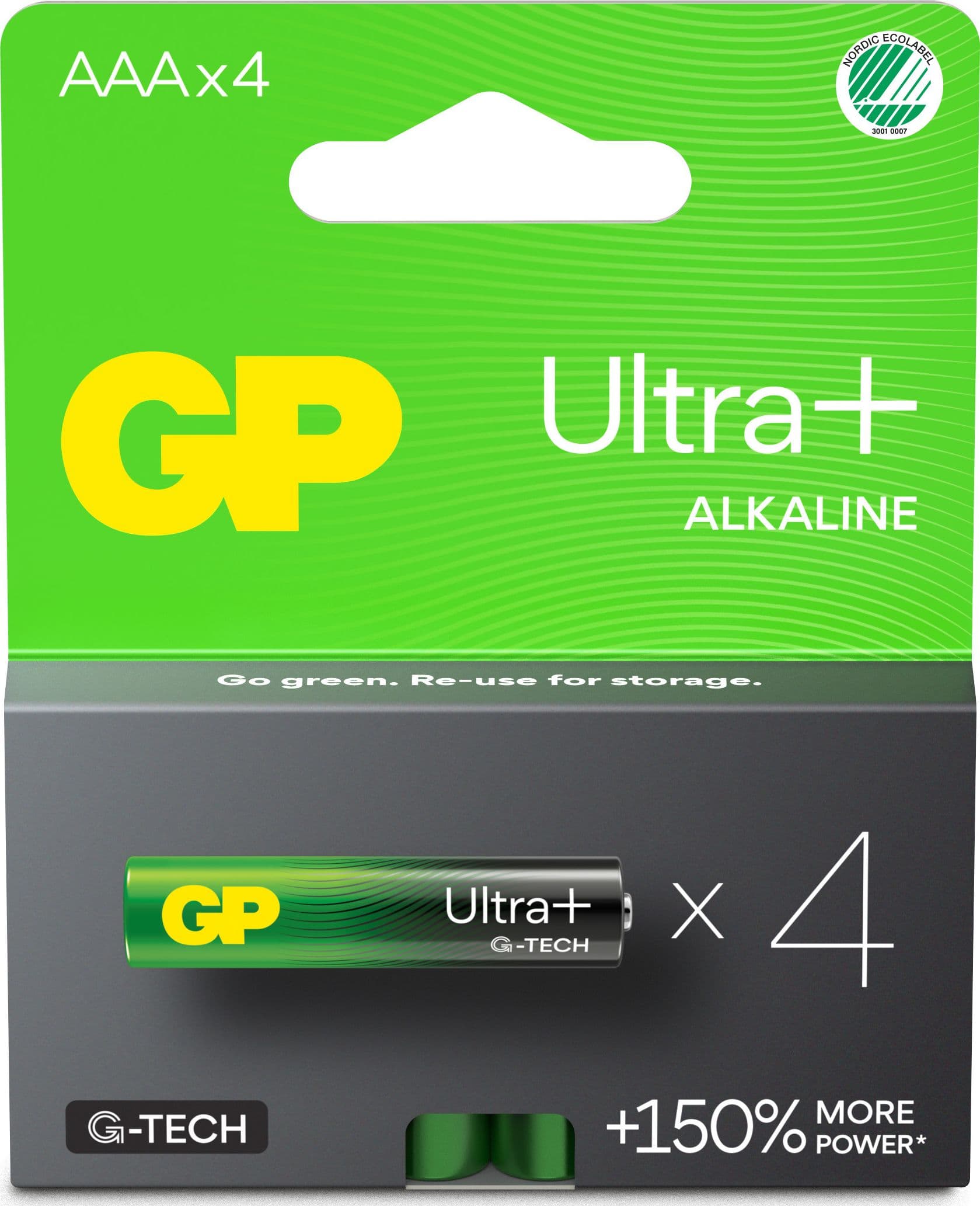 Confezione 4 Batterie GP Ultra Plus Alcaline Ministilo AAA 24AUP/LR03 - 5