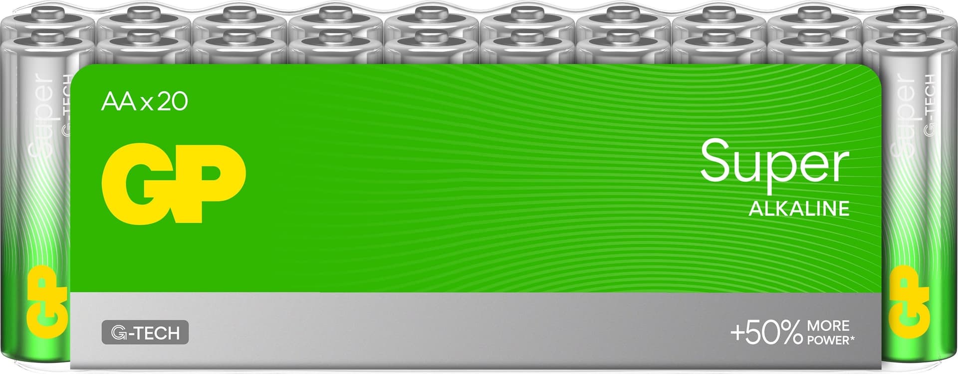 Confezione 20 Batterie GP Super Alcaline Stilo AA 15A/LR6 - 7