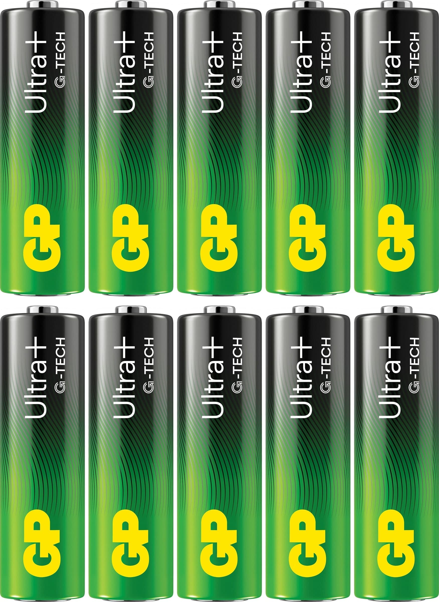 Confezione 10 Batterie GP Ultra Plus Alcaline Stilo AA 15AUP/LR6