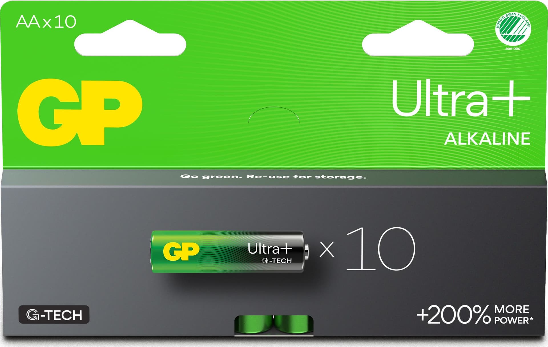 Confezione 10 Batterie GP Ultra Plus Alcaline Stilo AA 15AUP/LR6 - 5