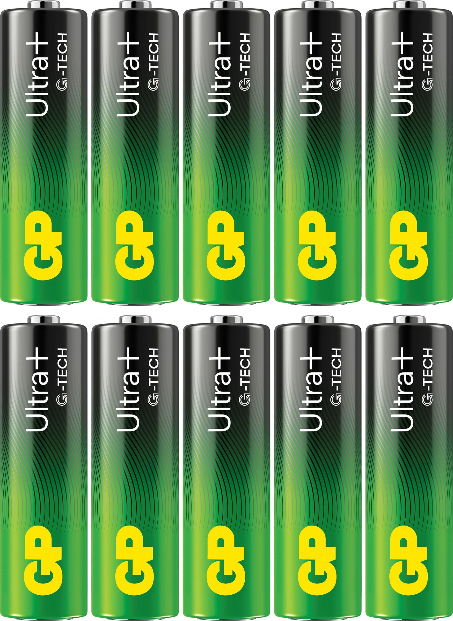 Confezione 10 Batterie GP Ultra Plus Alcaline Stilo AA 15AUP/LR6 - 6