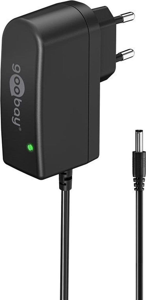 Alimentatore Universale 12V 1000mA Plug 5.5 x 2.5mm Nero - 5