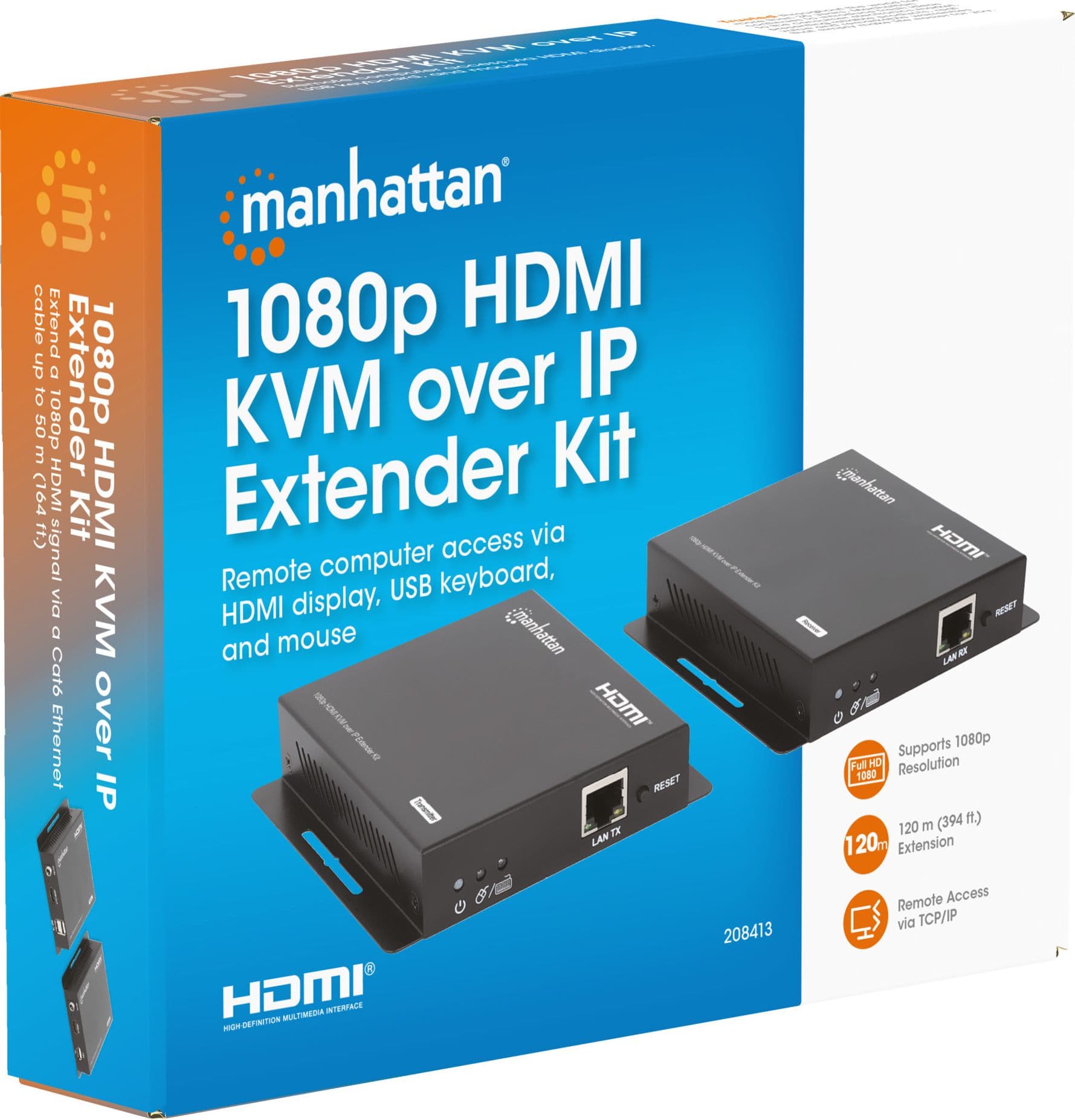 Kit Extender HDMI KVM Over IP 1080p fino a 120m - 2