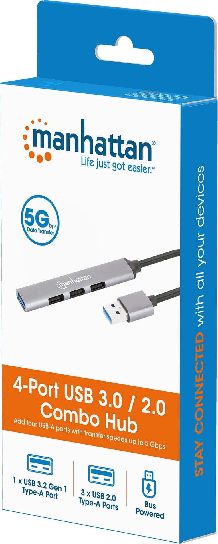 Hub USB 4 porte Combo USB3.2 / 2.0 - 2