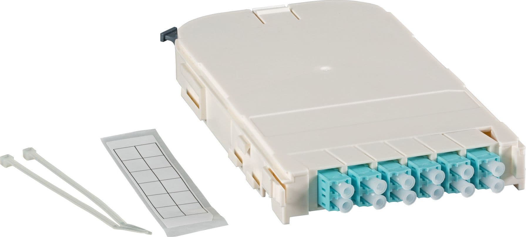 Modulo FTTH 12 porte con Adattatori Ceramici LC/APC OS2 Monomodale