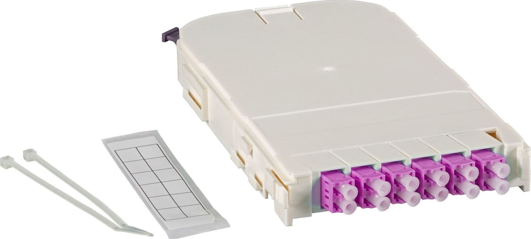 Modulo FTTH 12 porte con Adattatori Ceramici LC/APC OS2 Monomodale - 14