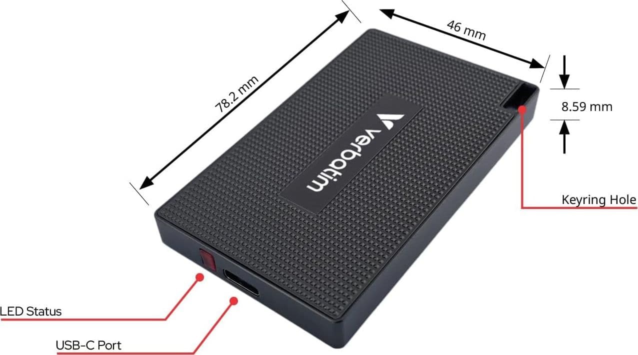 Metal Mini Disco a Stato Solido USB-C&trade 3.2 Gen 2x2 1 TB - 2