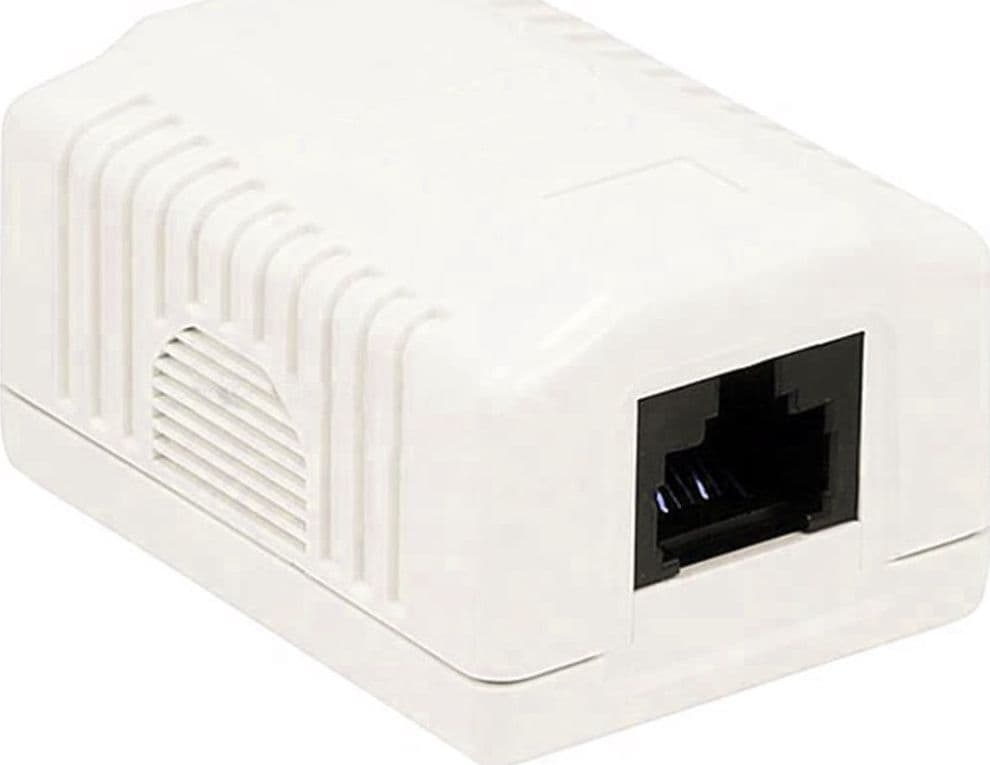 Presa a Muro con 1 Frutto RJ45 Cat.6A UTP Beige - 9