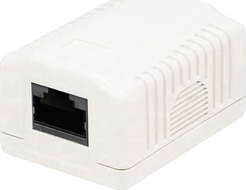 Presa a Muro con 1 Frutto RJ45 Cat.6A FTP Beige - 7