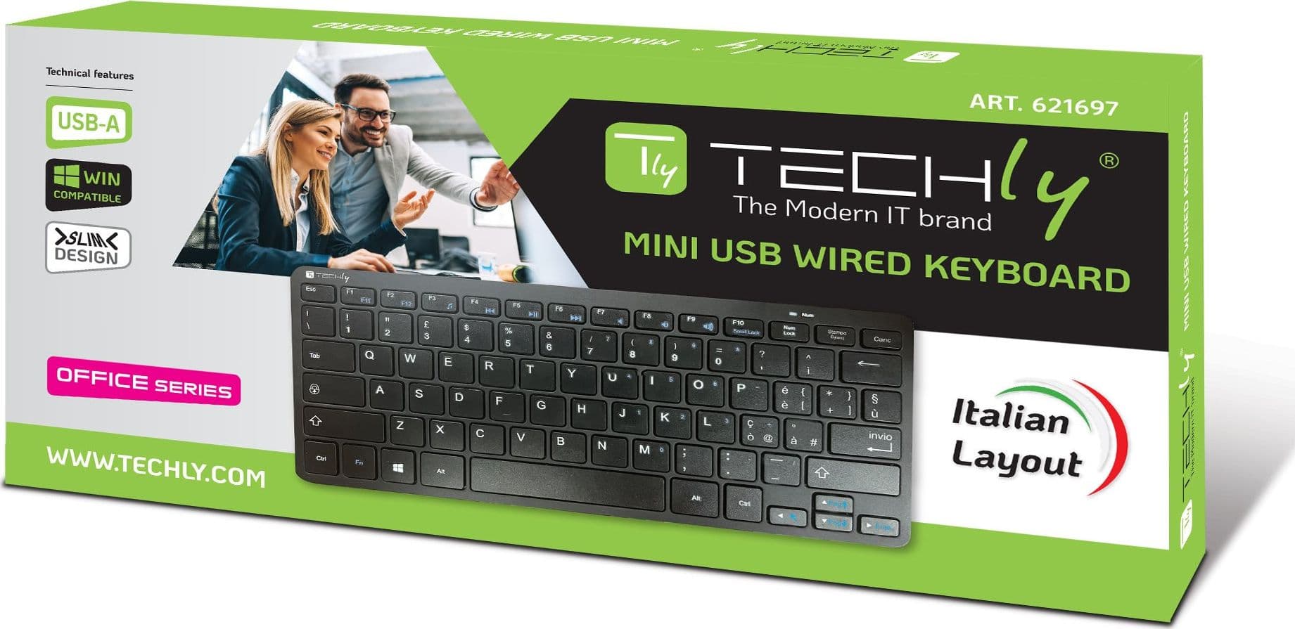 Mini Tastiera USB 78 Tasti Layout Italiano - 2