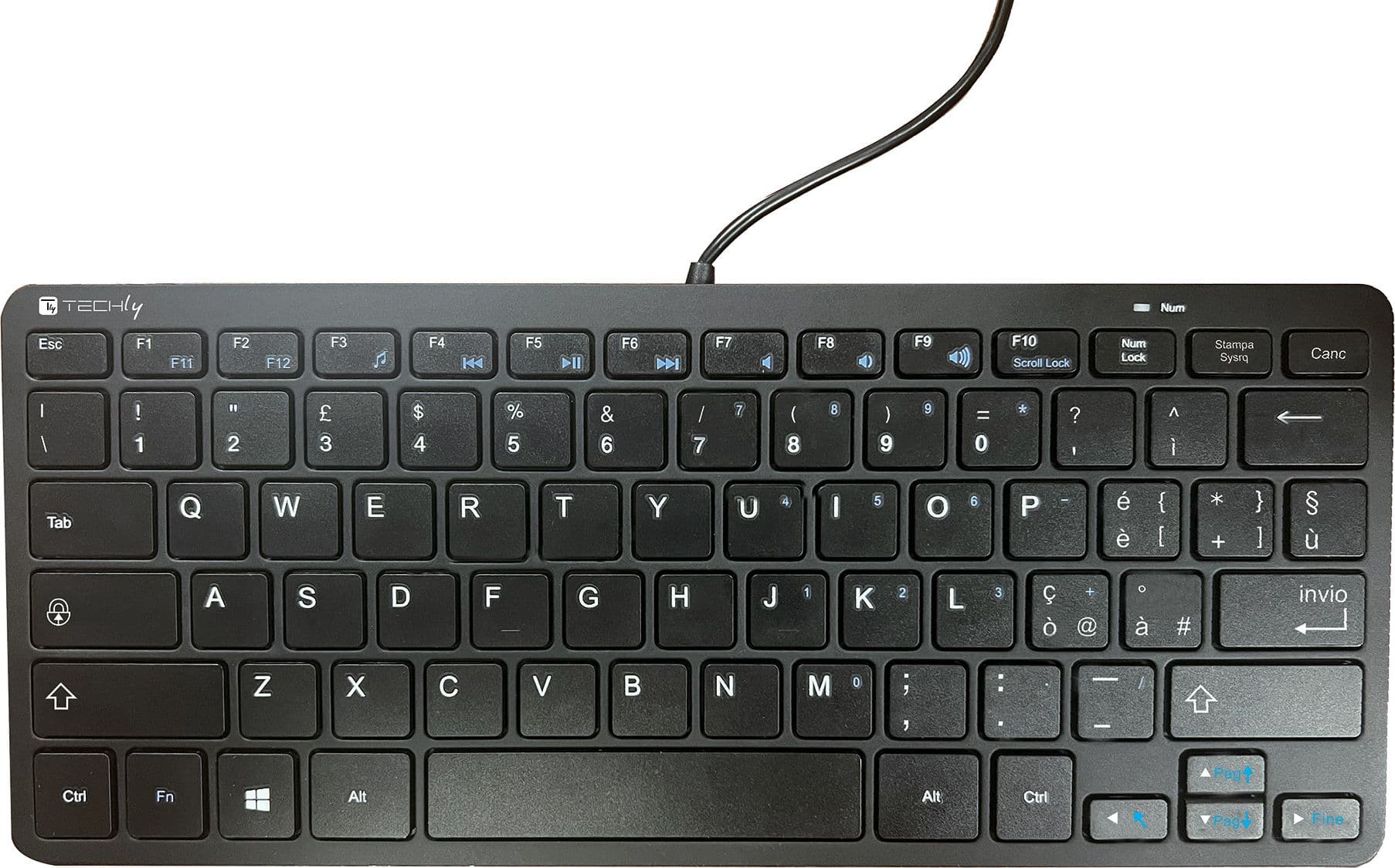 Mini Tastiera USB 78 Tasti Layout Italiano - 13