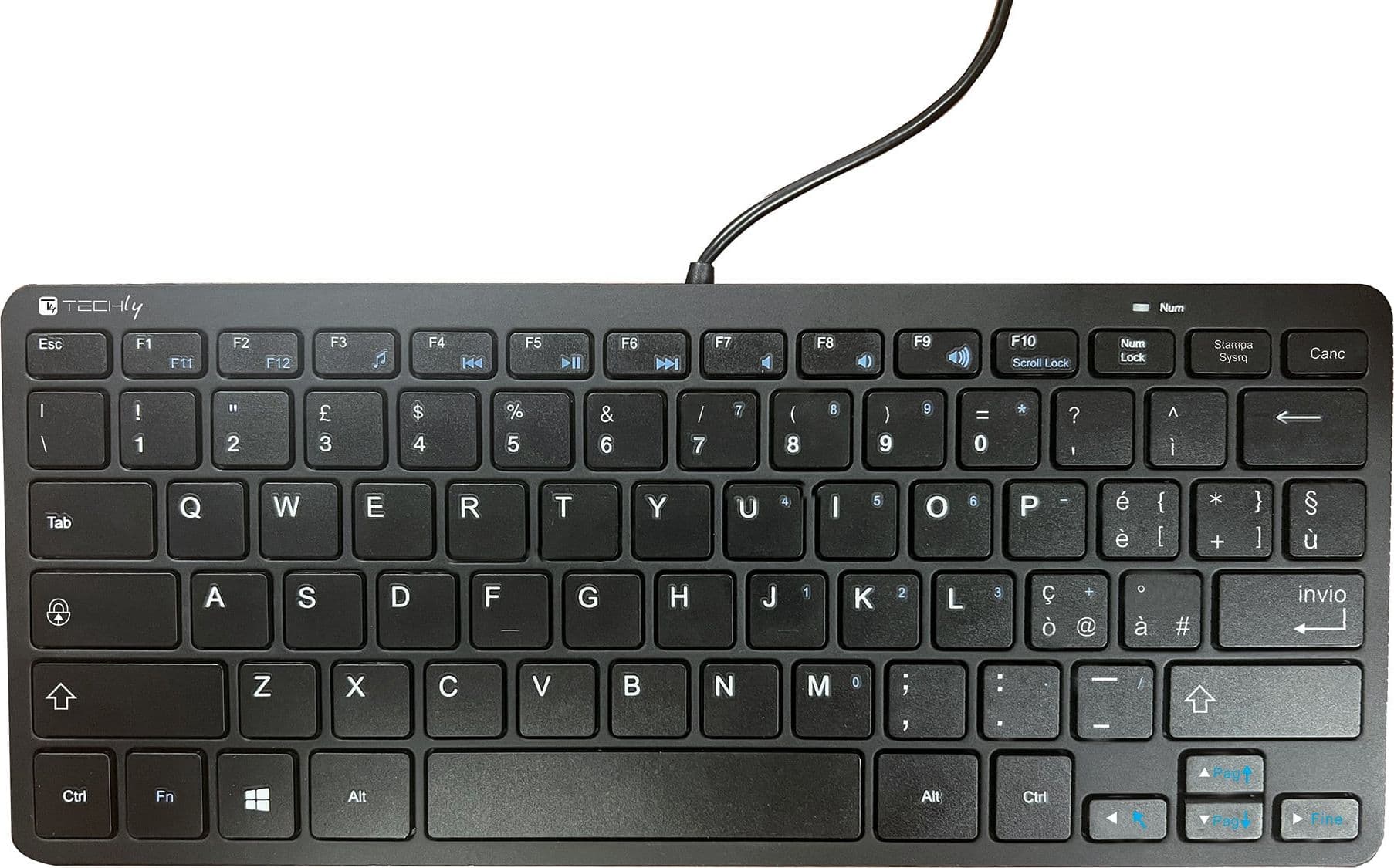 Mini Tastiera USB 78 Tasti Layout Italiano - 18