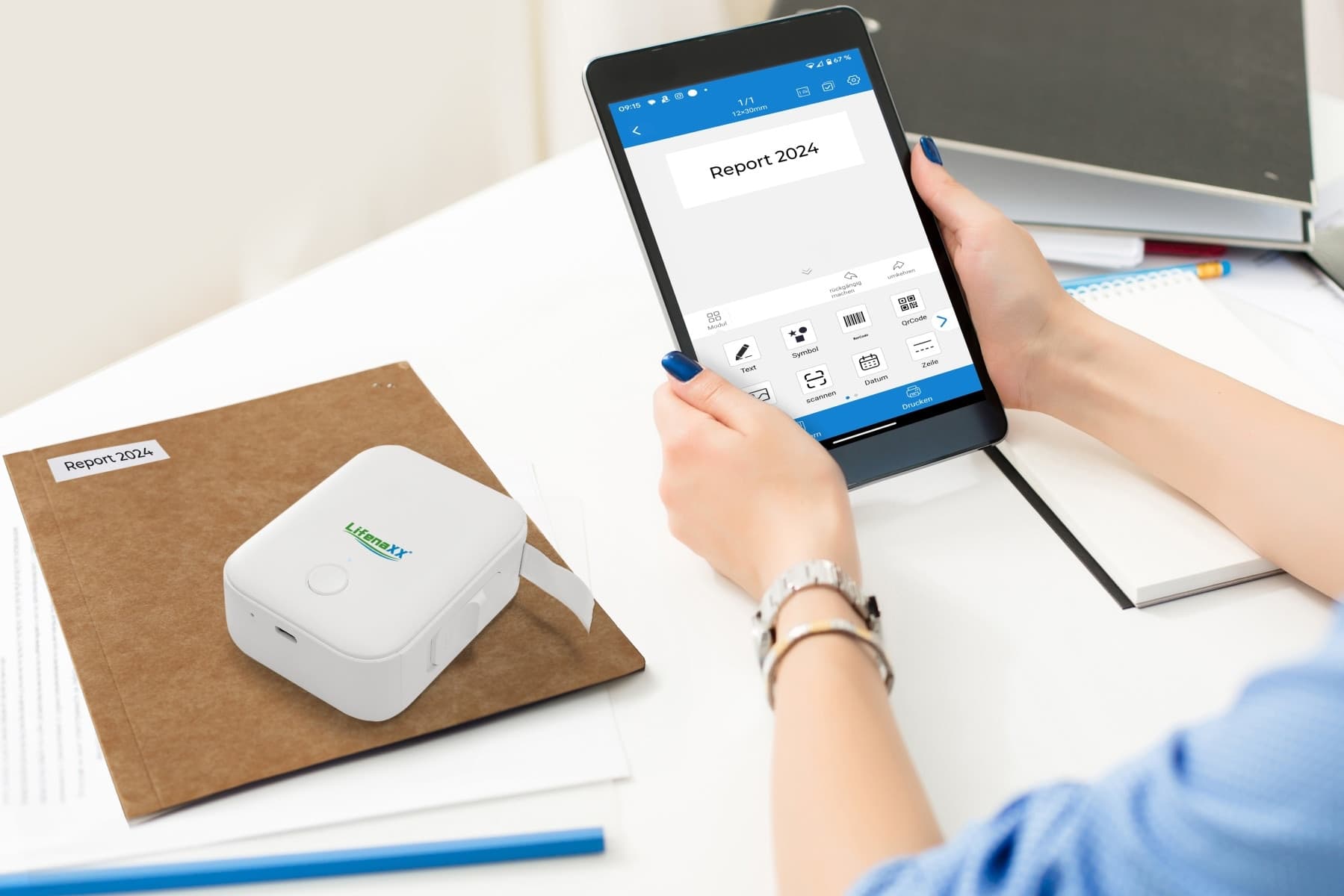 Mini Etichettatrice Stampante Termica Wireless Portatile Ricarica USB-C&trade - 3