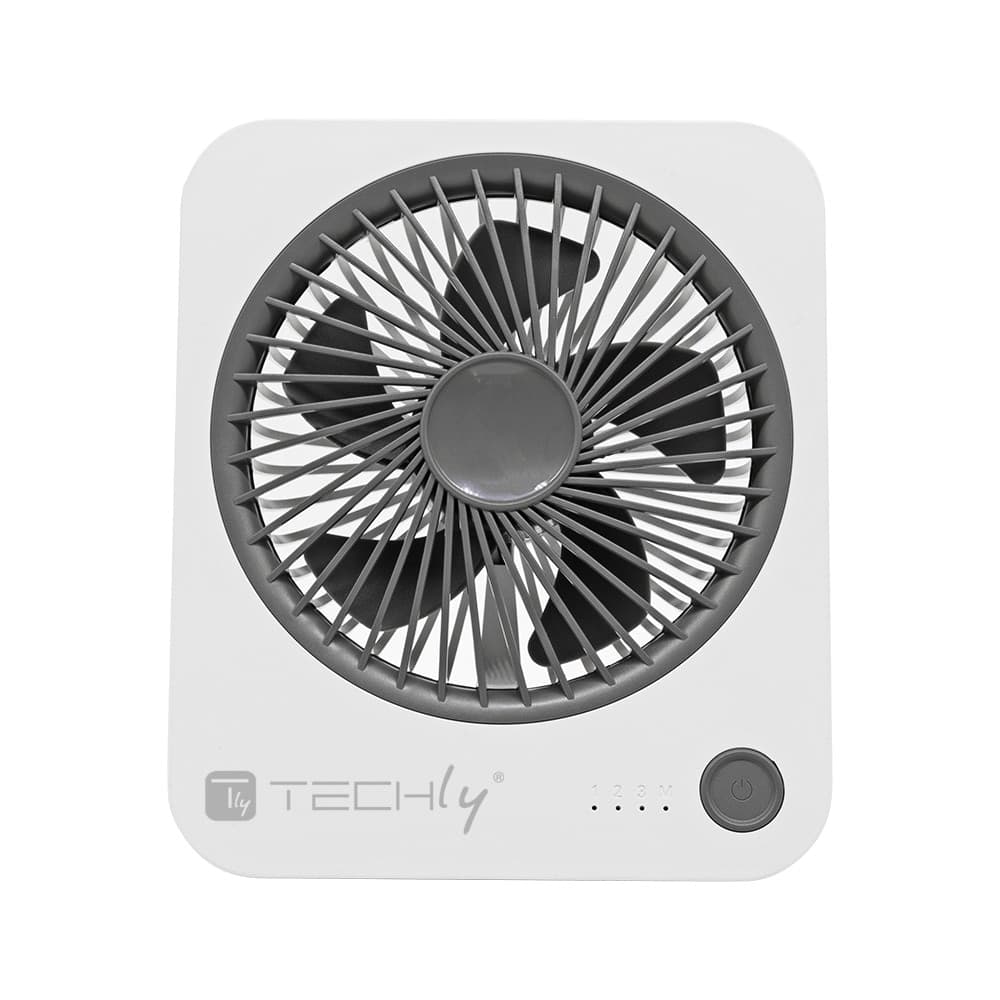 Ventilatore da Scrivania Ultra Sottile Pieghevole e Portatile a 4 Velocit&agrave - 3