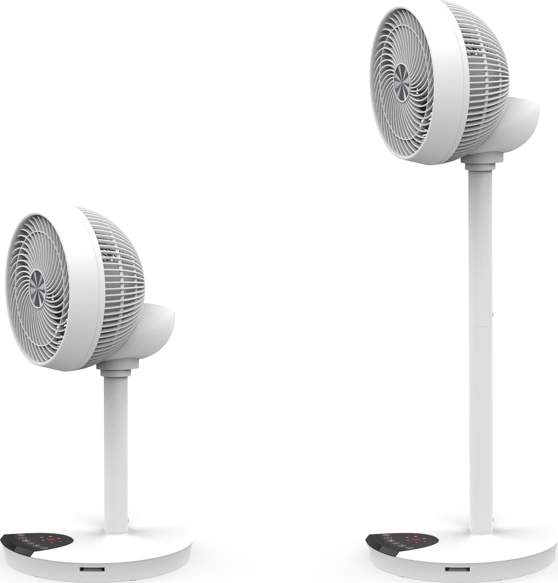 Ventilatore 9'' 2 in 1 con Piantana a 2 Altezze 12 Velocit&agrave con Telecomando Oscillazione a 720&deg e Timer - 3