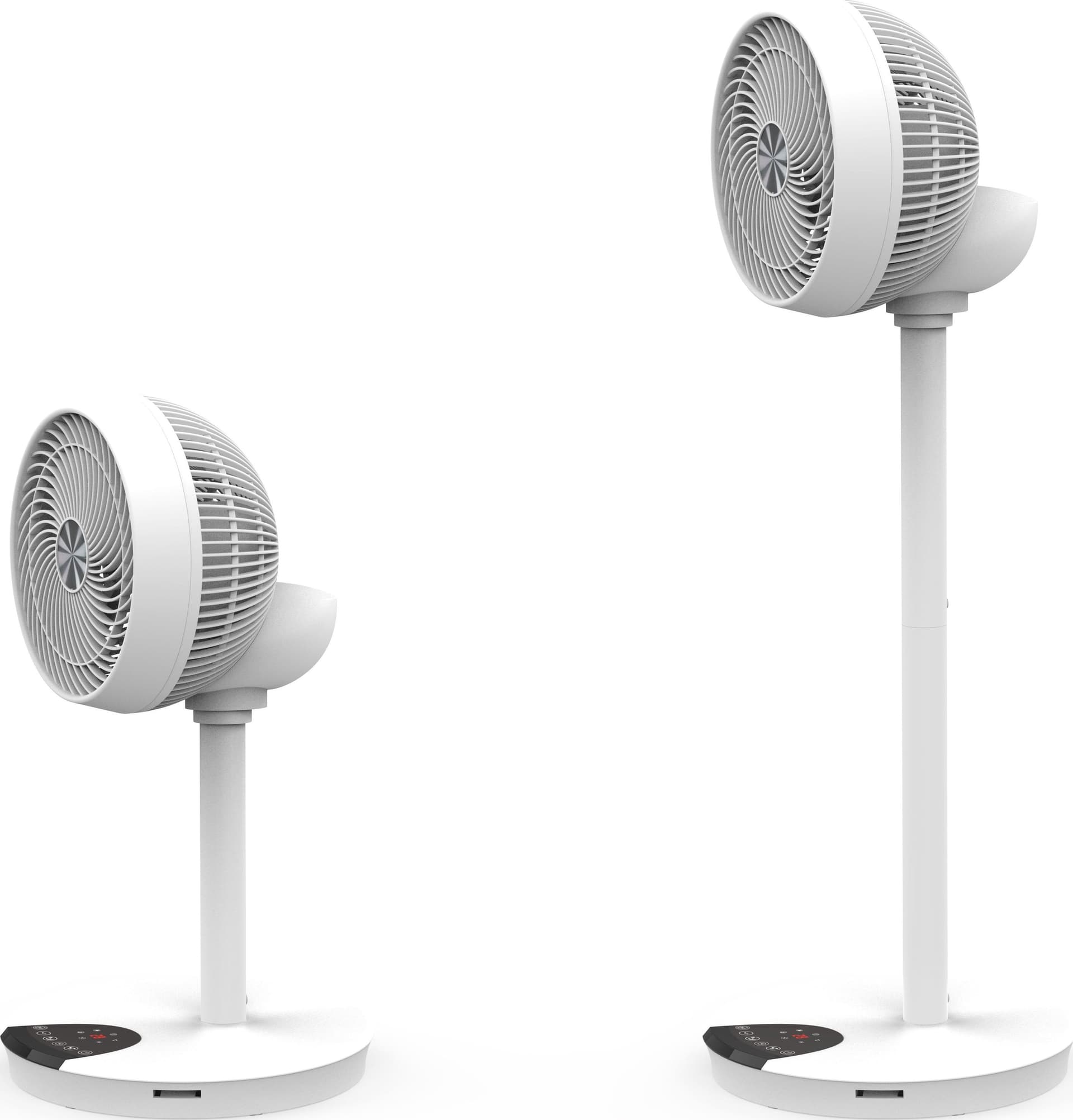 Ventilatore 9'' 2 in 1 con Piantana a 2 Altezze 12 Velocit&agrave con Telecomando Oscillazione a 720&deg e Timer - 6