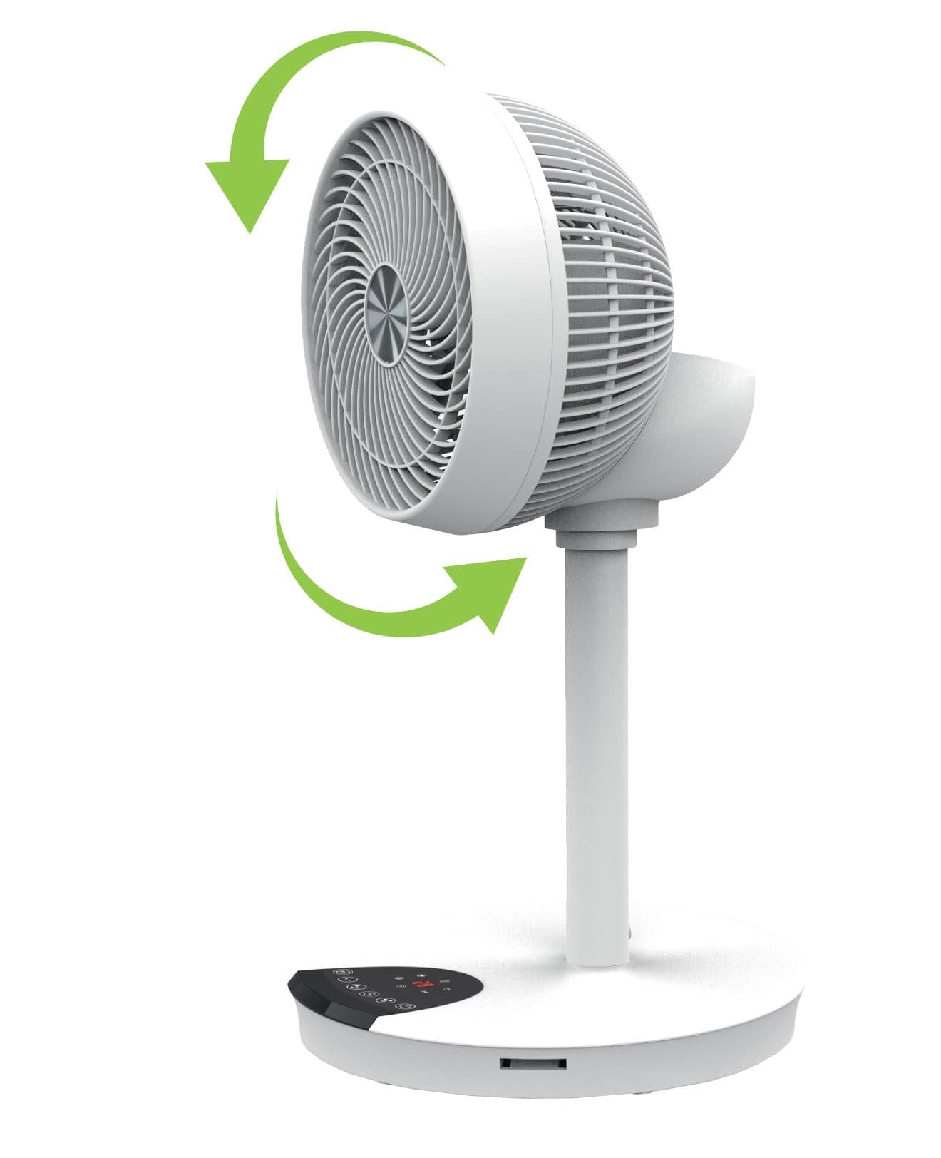 Ventilatore 9'' 2 in 1 con Piantana a 2 Altezze 12 Velocit&agrave con Telecomando Oscillazione a 720&deg e Timer - 7