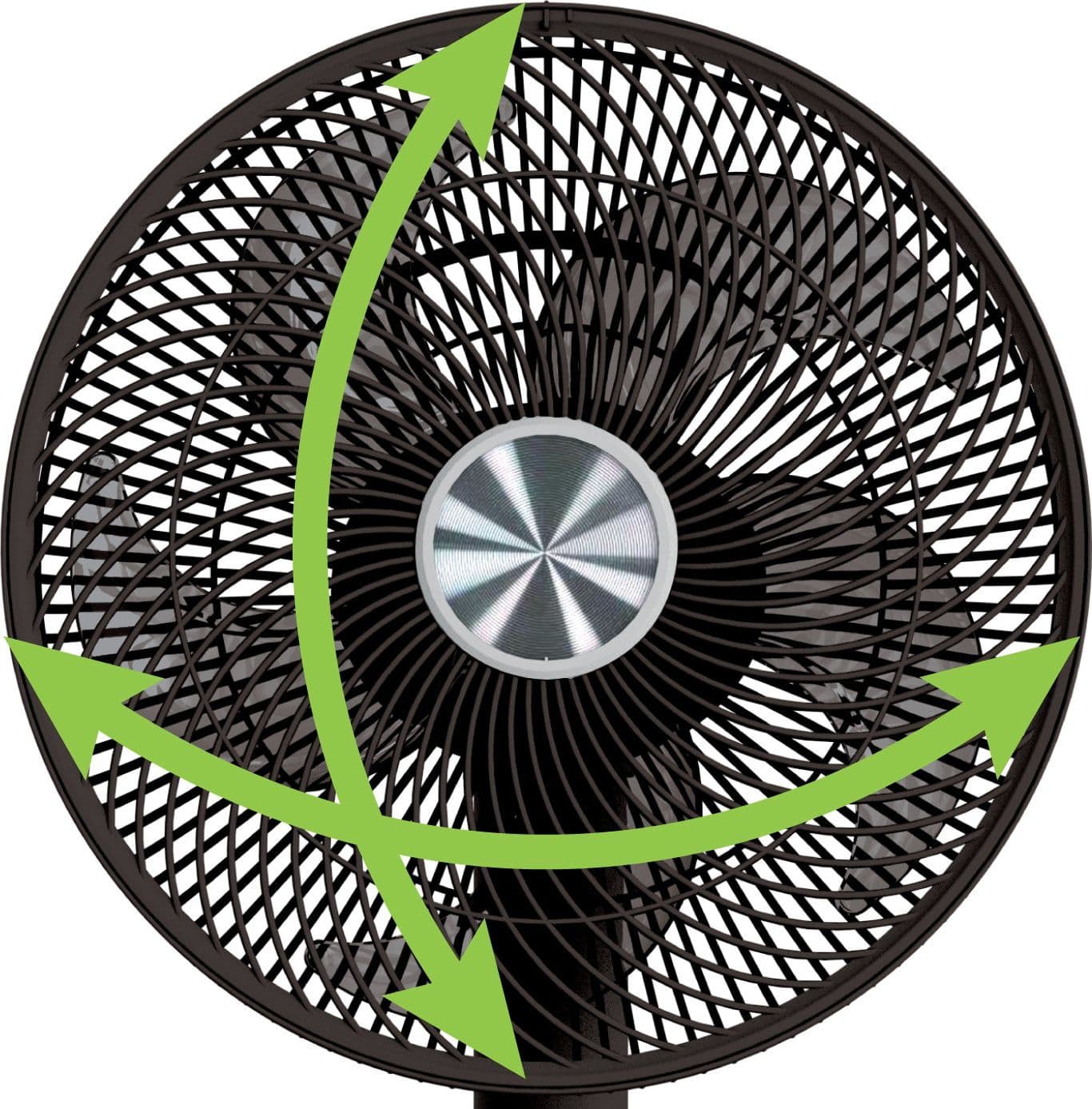 Ventilatore 12'' 2 in 1 con Piantana a 3 Altezze 12 Velocit&agrave con Telecomando Oscillazione a 720&deg e Timer - 7