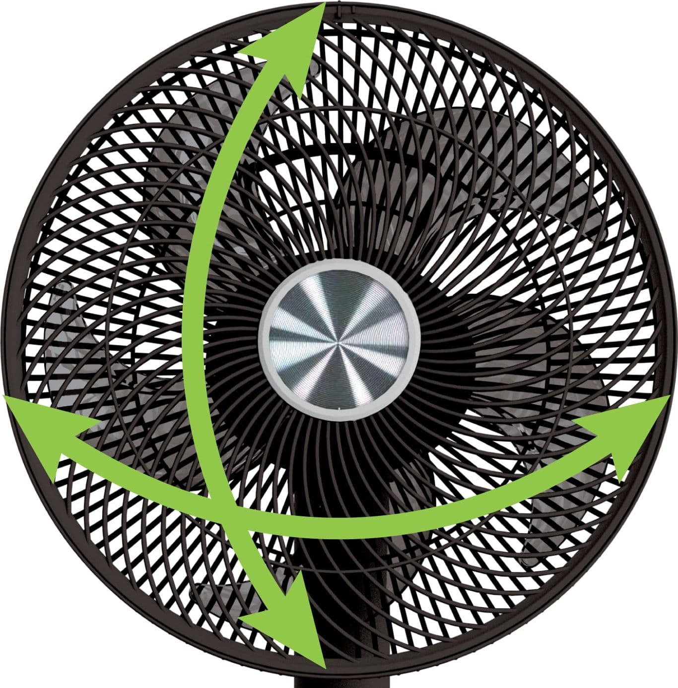 Ventilatore 12'' 2 in 1 con Piantana a 3 Altezze 12 Velocit&agrave con Telecomando Oscillazione a 720&deg e Timer - 10