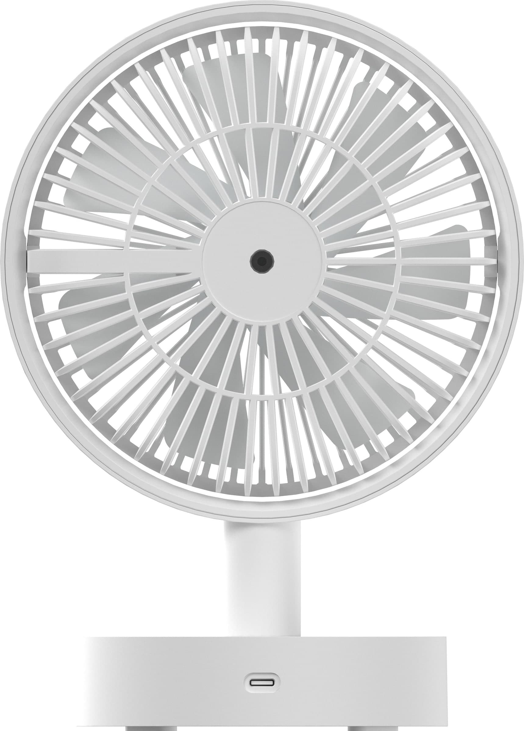 Mini Ventilatore Rotante da Tavolo a 10 Velocit&agrave Ricarica USB - 5