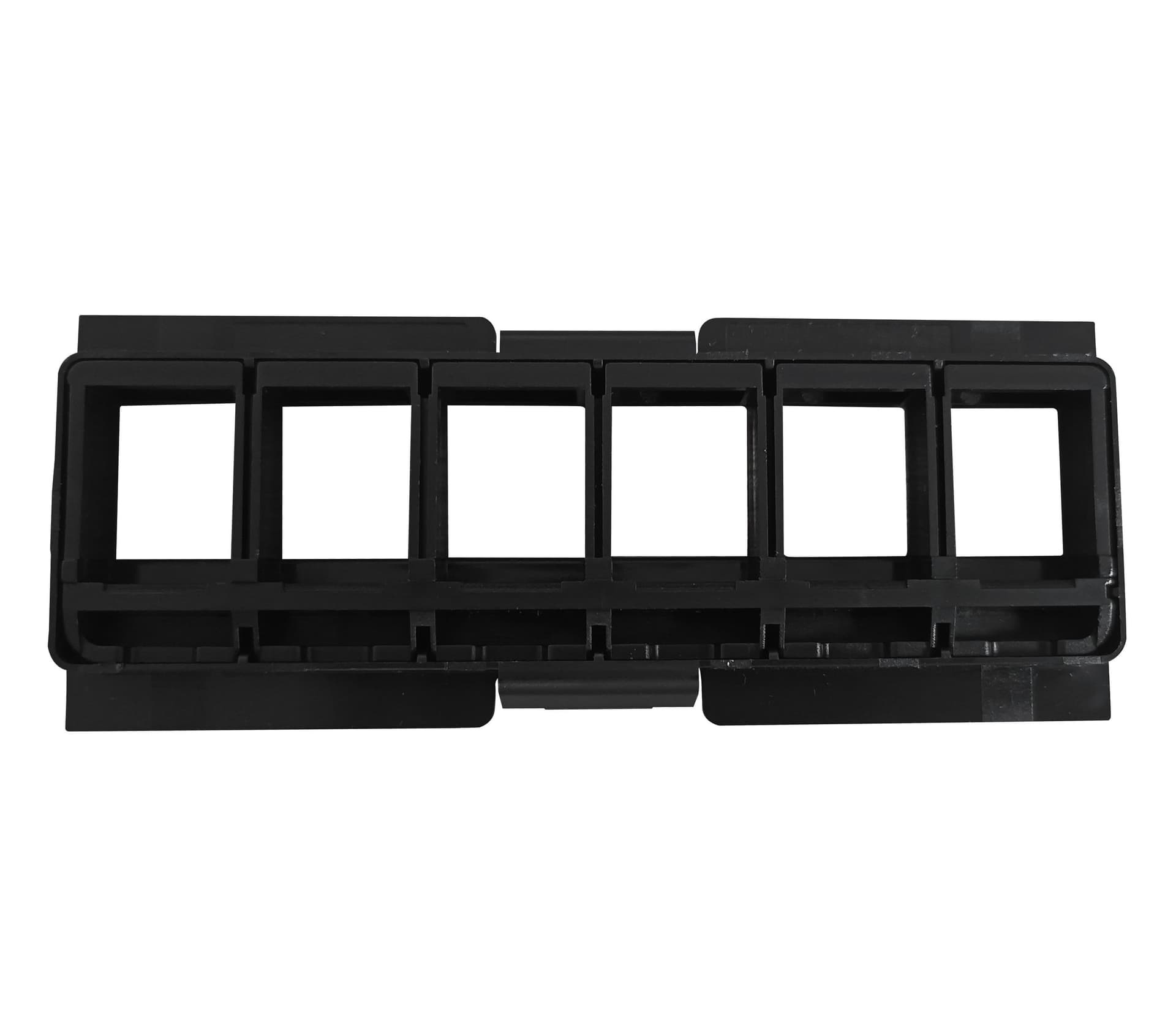 Pannello Frontale Adattatore 6 Posti RJ45 Keystone UTP per Pannello Patch - 4
