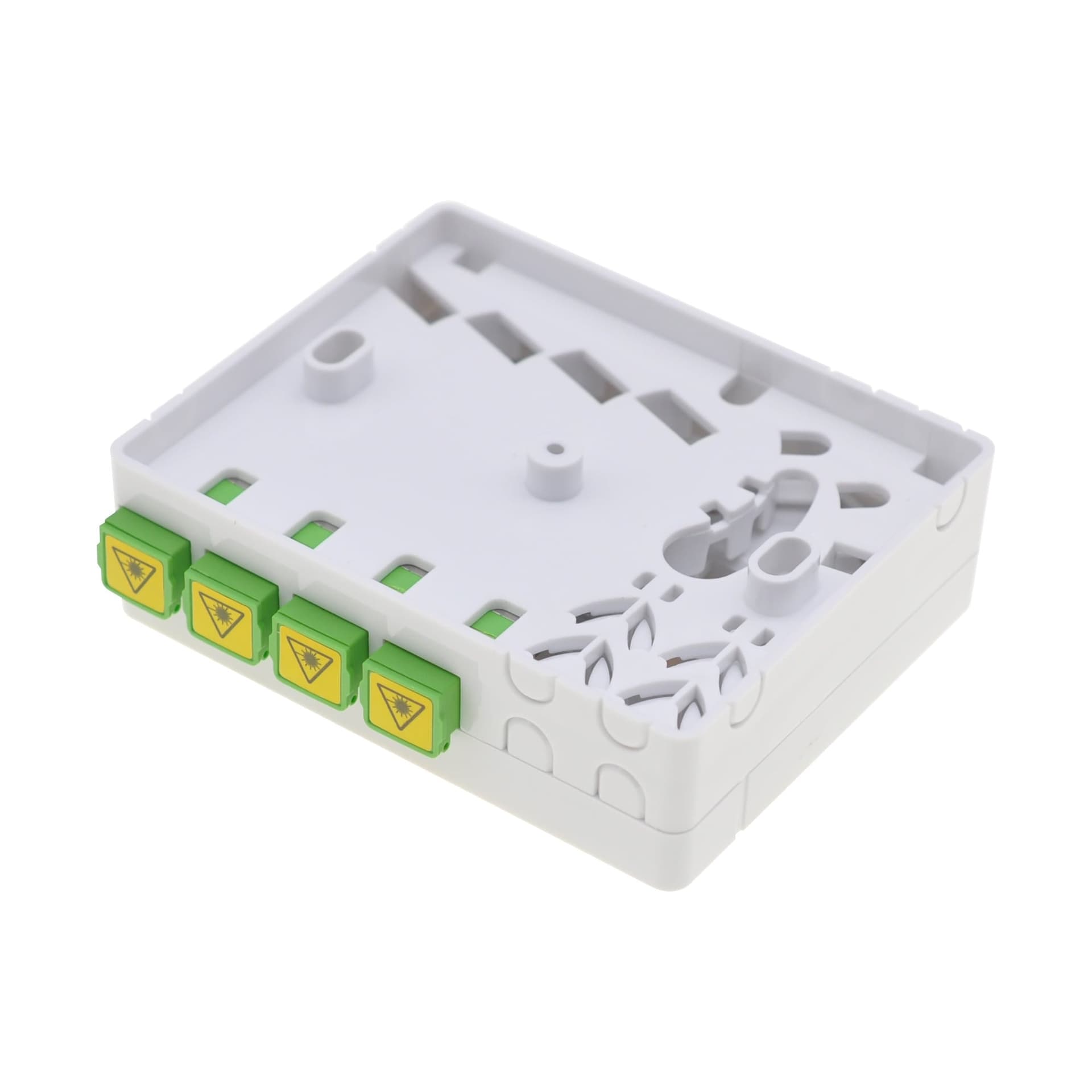 Scatola di Terminazione Ottica di Appartamento (STOA) FTTH per 4 fibre SC-APC a muro - 14
