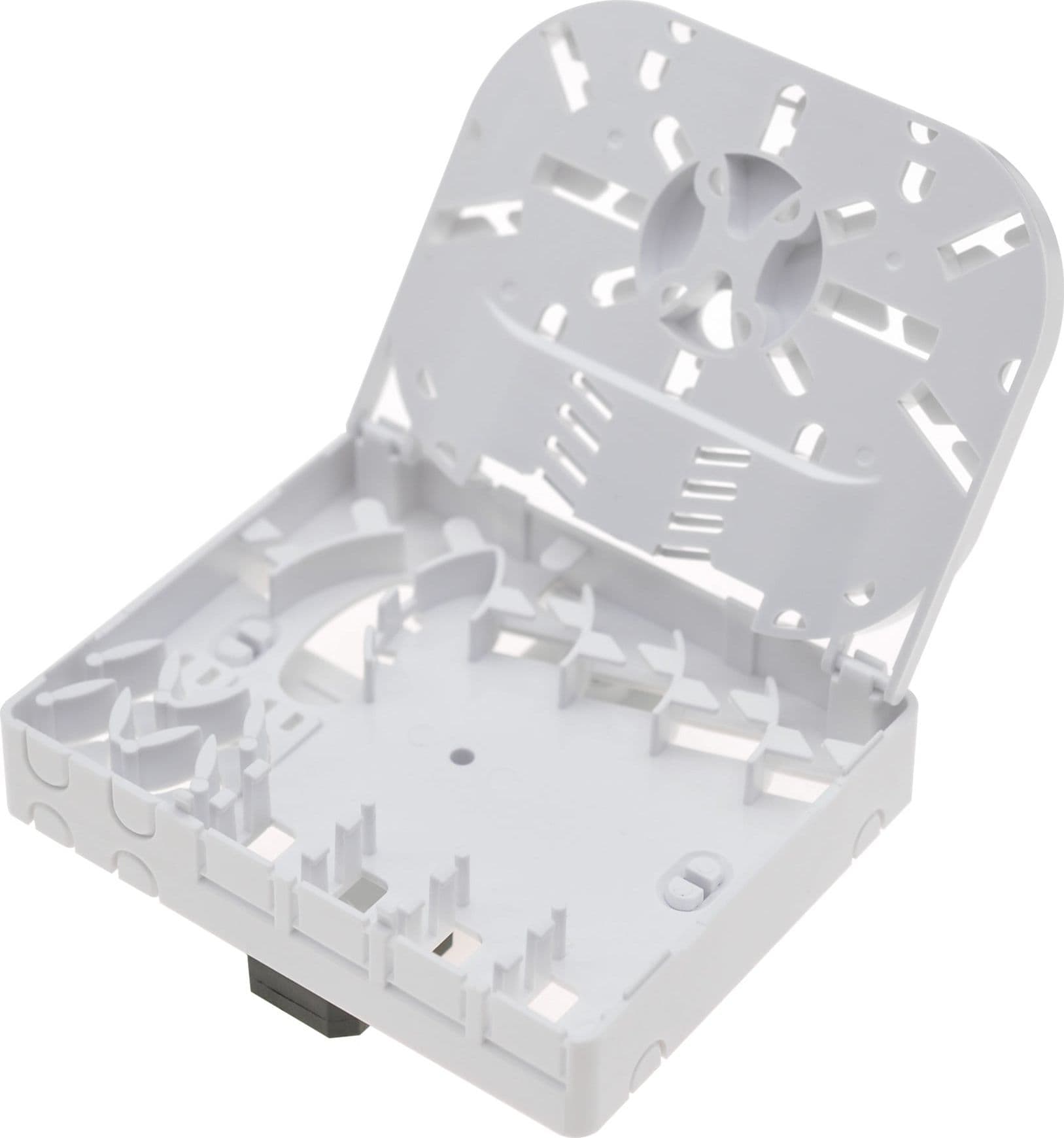 Scatola di Terminazione Ottica di Appartamento (STOA) FTTH per 4 fibre 4 adattatori su guida DIN - 12