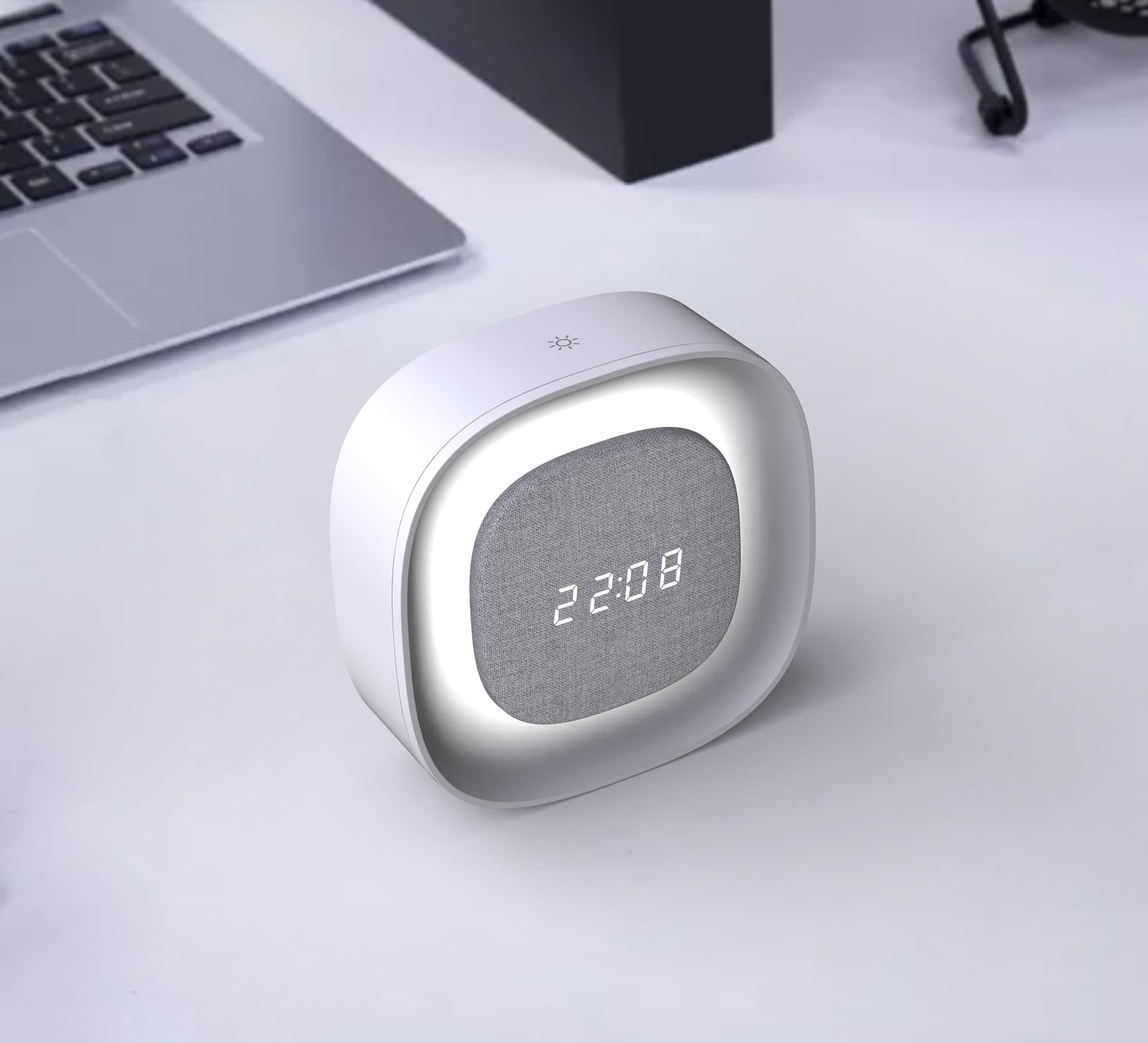 Sveglia Wireless Multifunzione con Luce Notturna Regolabile - 15