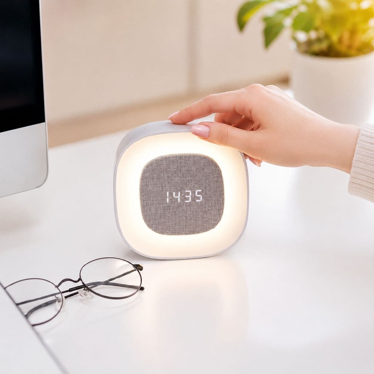 Sveglia Wireless Multifunzione con Luce Notturna Regolabile - 22