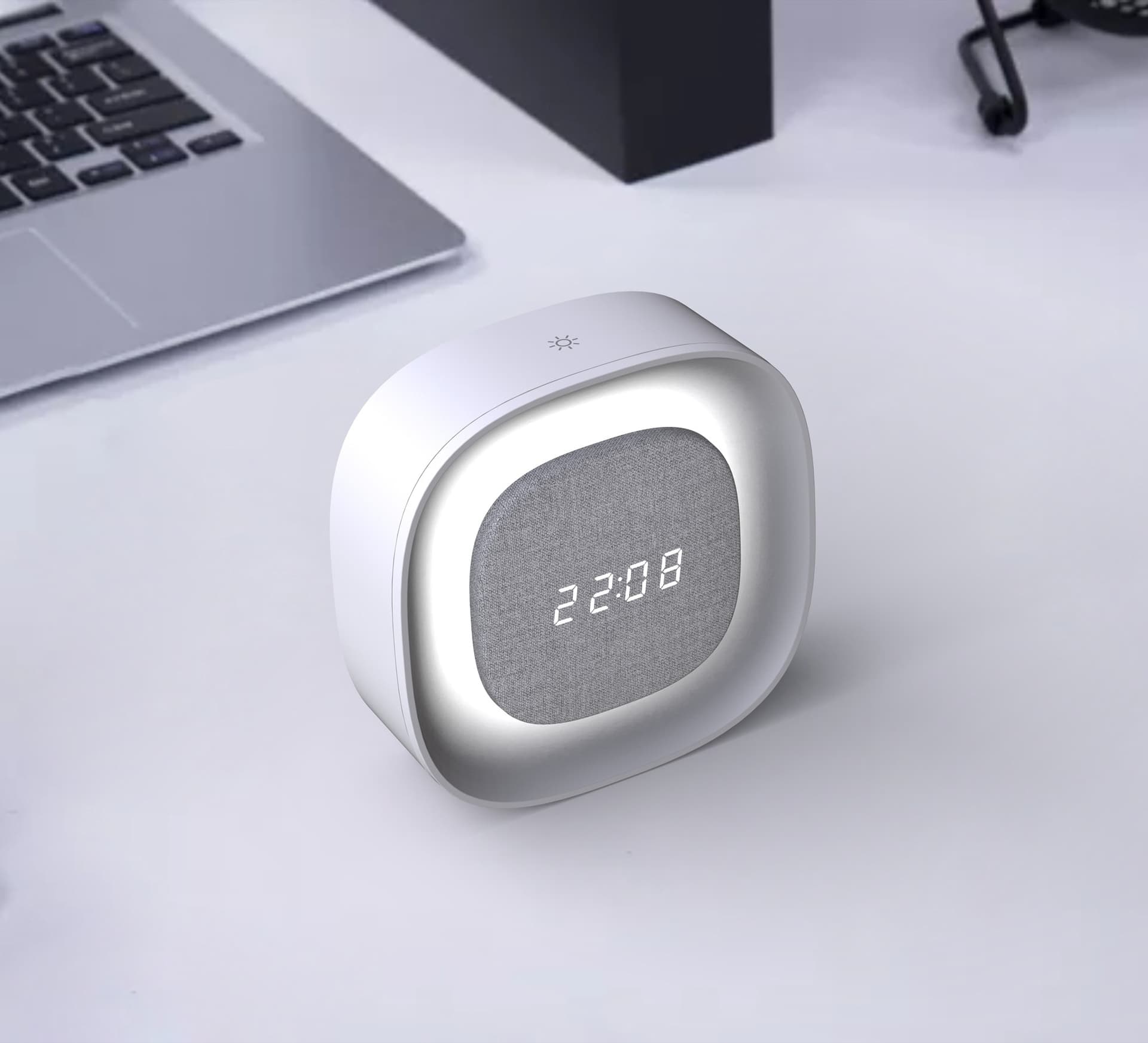 Sveglia Wireless Multifunzione con Luce Notturna Regolabile - 9