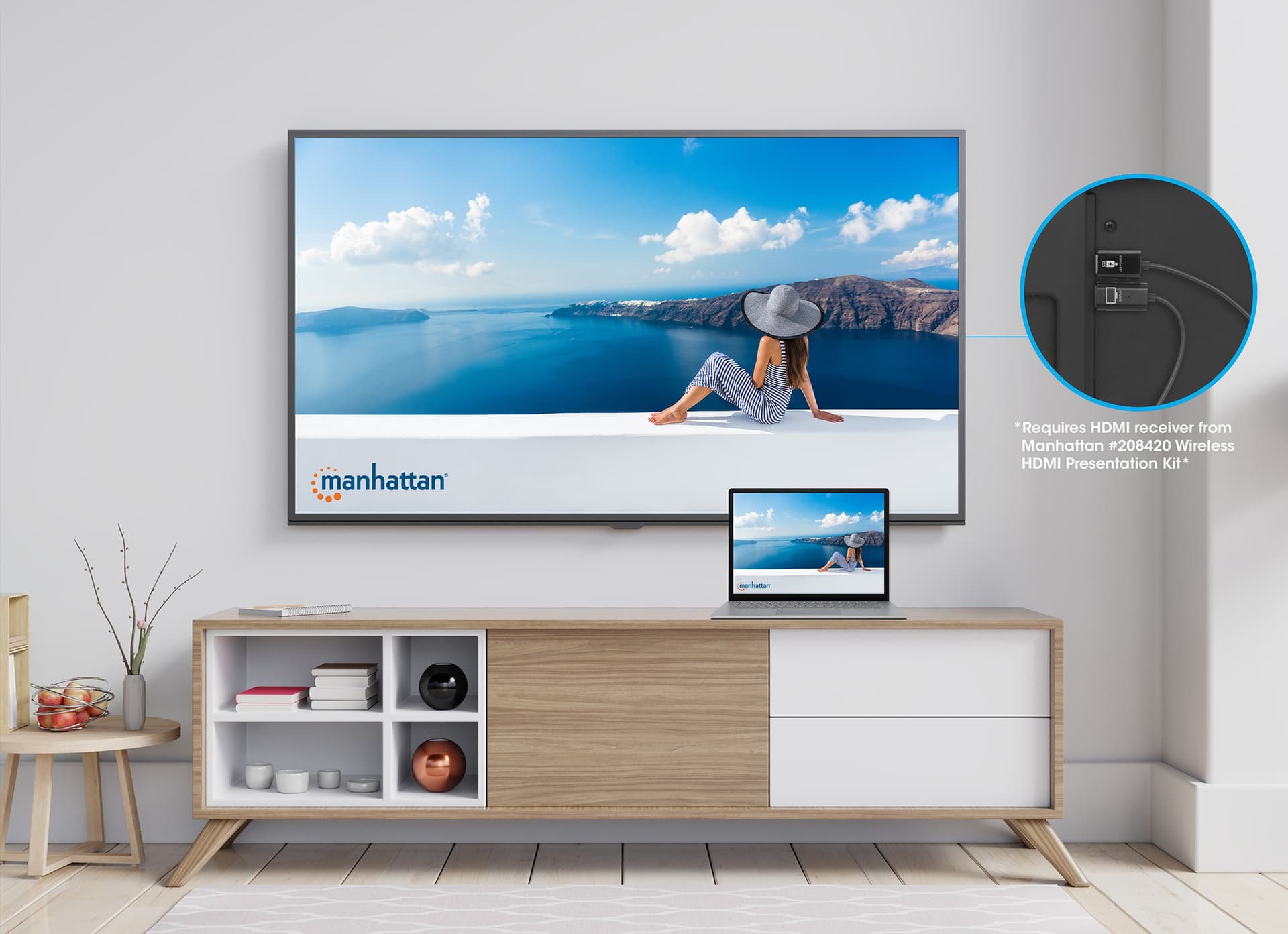 Adattatore Wireless HDMI 1080p con Trasmettitore HDMI per IDATA USBC-1080WL - 14