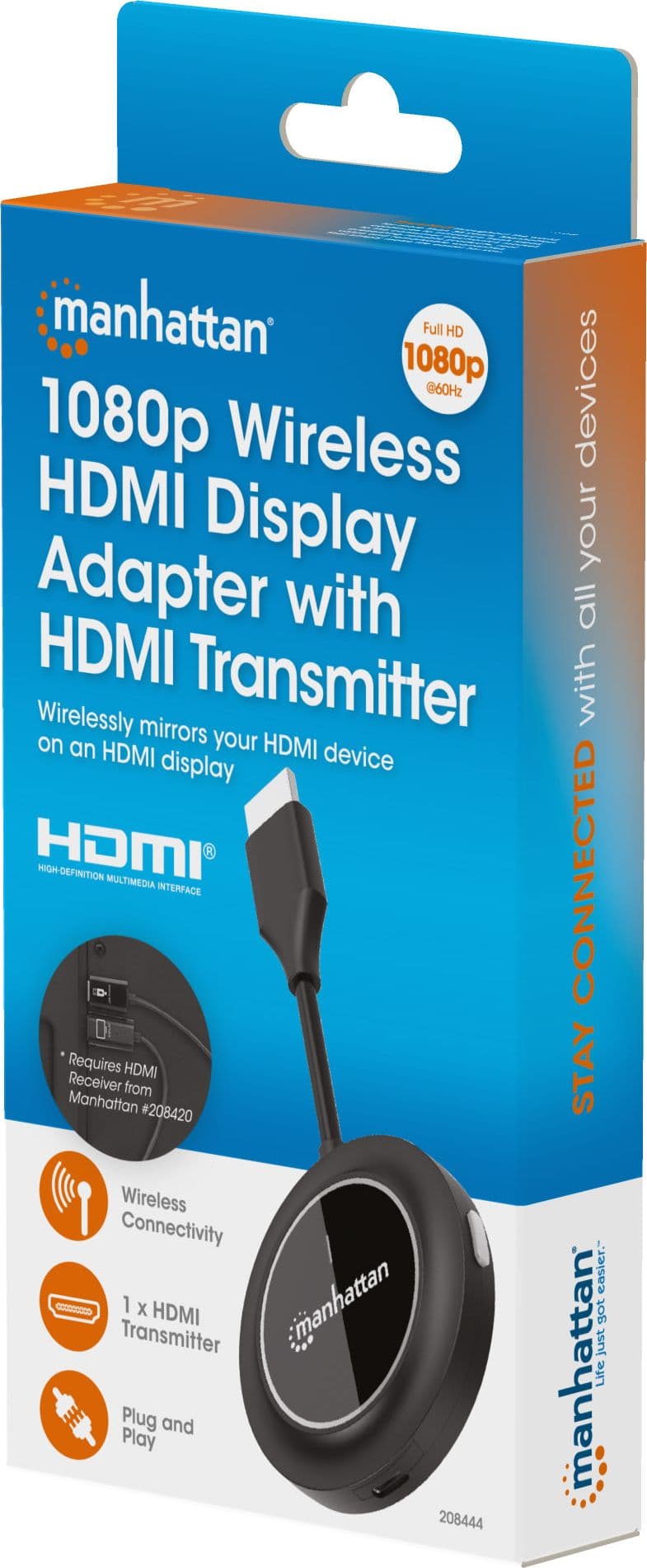 Adattatore Wireless HDMI 1080p con Trasmettitore HDMI per IDATA USBC-1080WL - 15