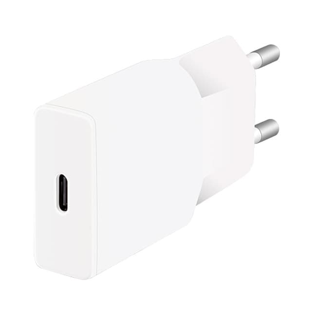 Caricatore Alimentatore GaN USB-C&trade (PD) da Muro 20W Bianco - 8