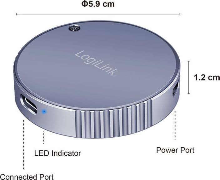 Box Esterno Magnetico USB 3.2 Gen2 SSD 100W PD Compatibile MagSafe - 3