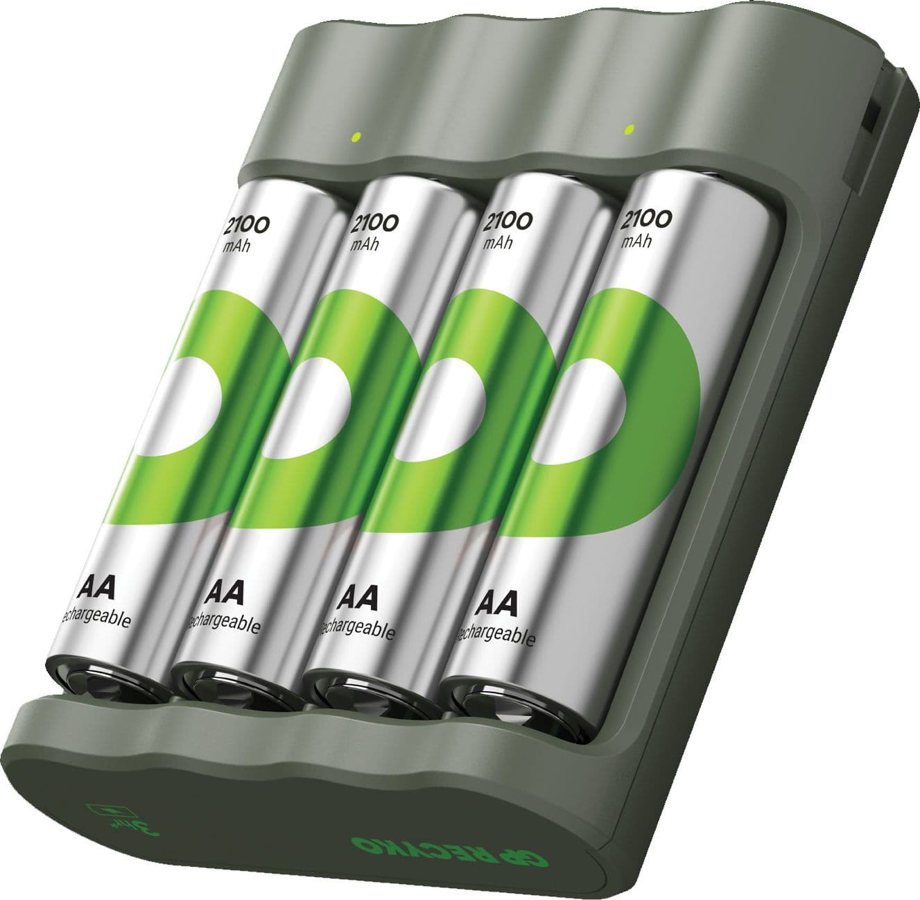 Caricabatterie per AA e AAA con 4 Batterie AA NiMH da 2100 mAh Incluse - 9