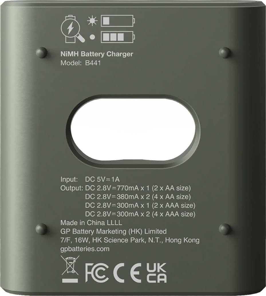 Caricabatterie per AA e AAA senza Batterie - 6