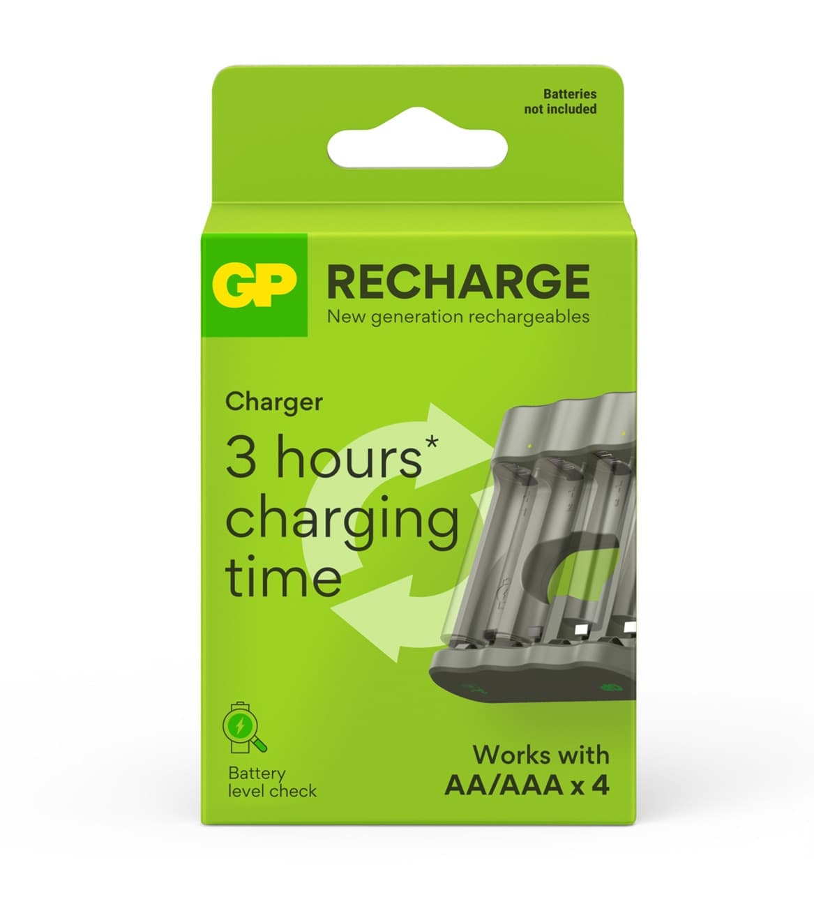 Caricabatterie per AA e AAA senza Batterie - 8