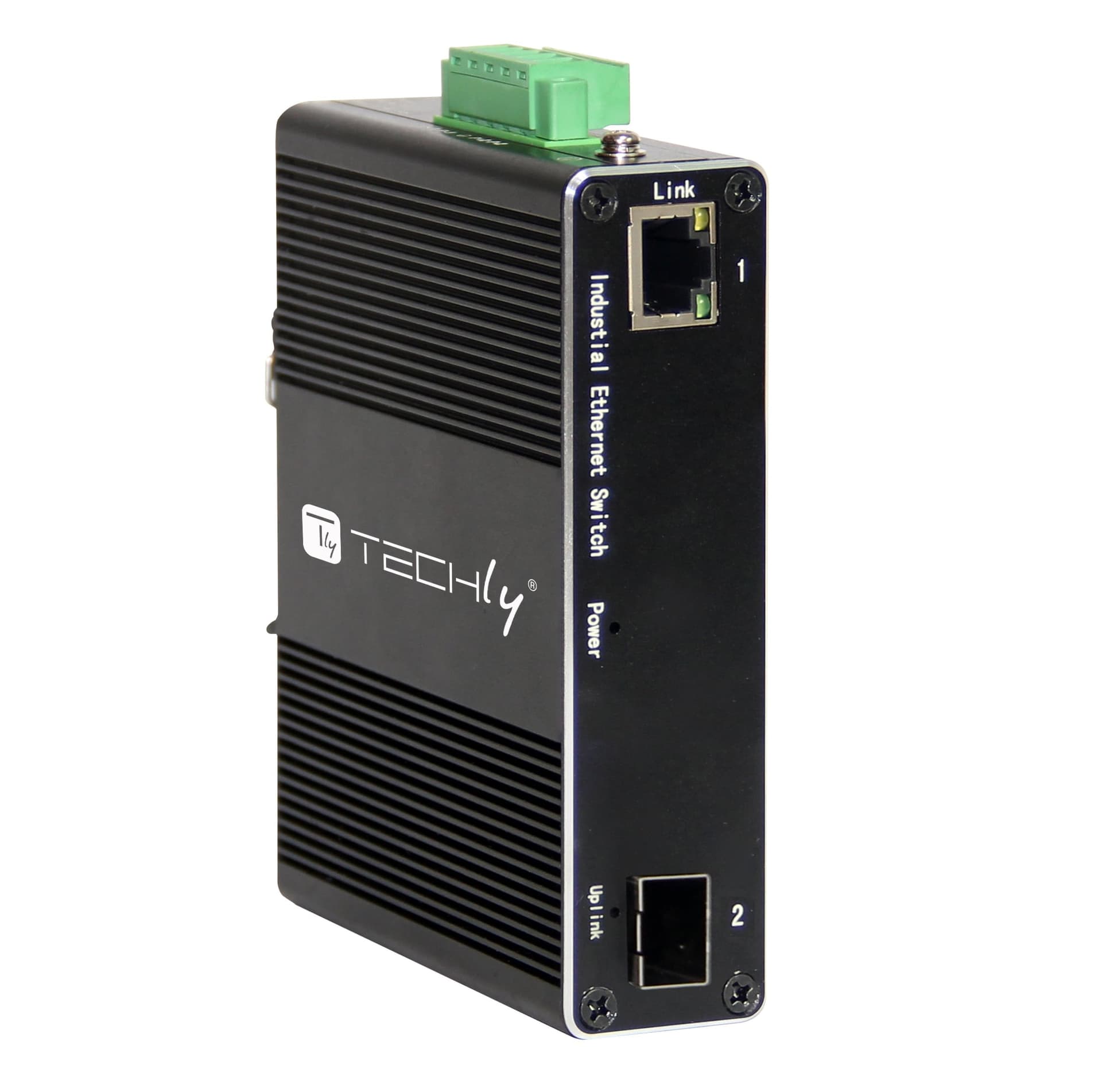 Convertitore Ethernet Industriale Gigabit 1 porta RJ45 a 1 porta SFP Non Gestito - 8