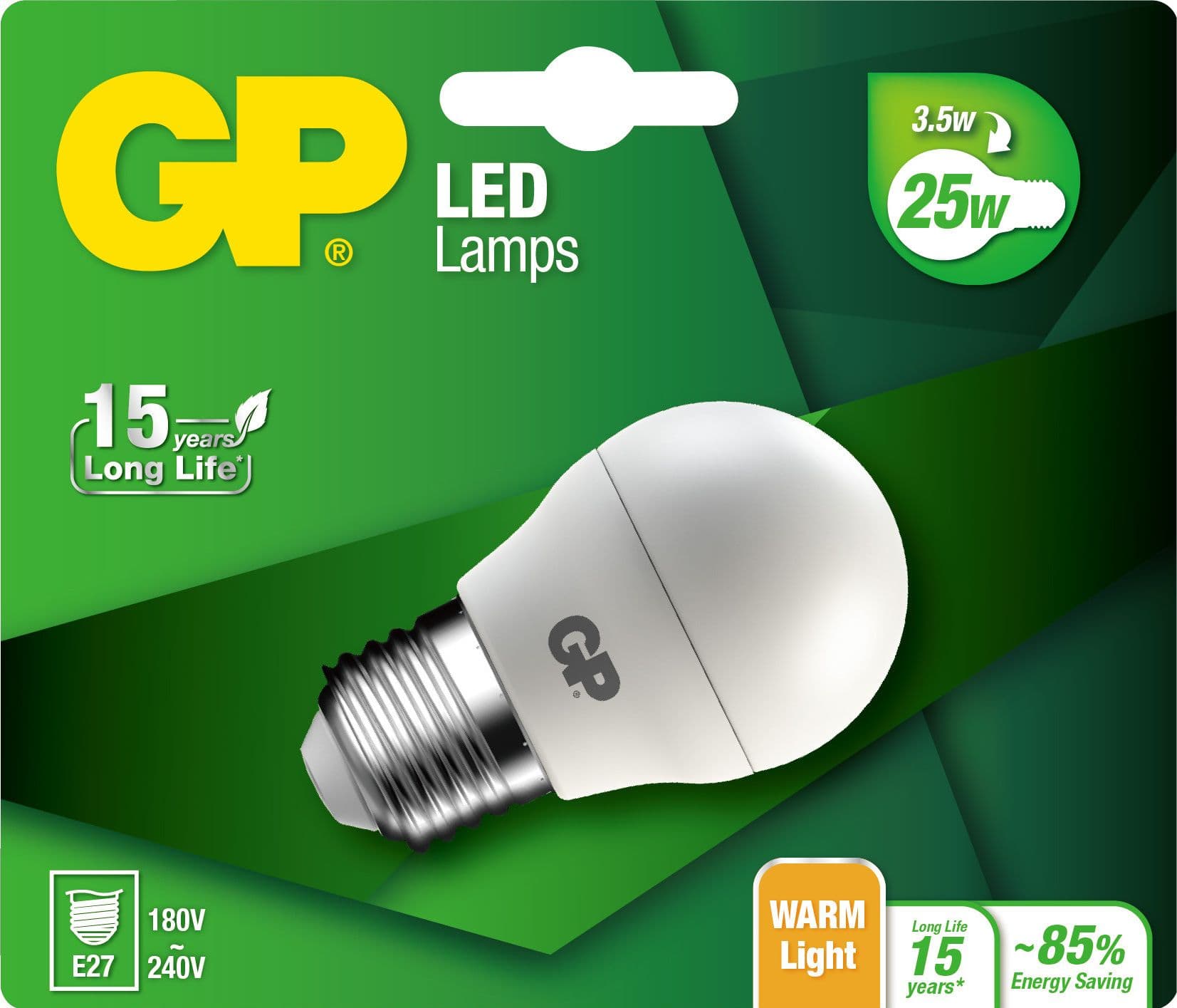 Lampadina LED Mini Globo E27 Bianco Caldo 3,5W, Classe F - 7