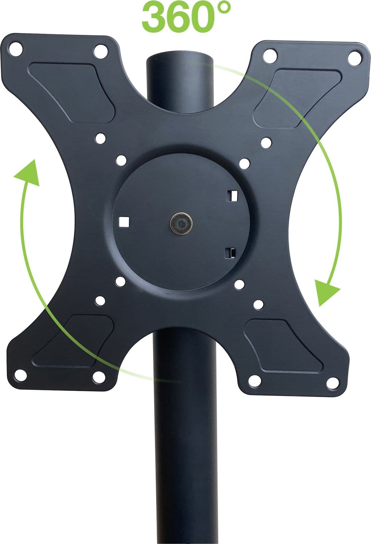Supporto a Pavimento per TV con Mensola e Base Compatta Salva Spazio - 3