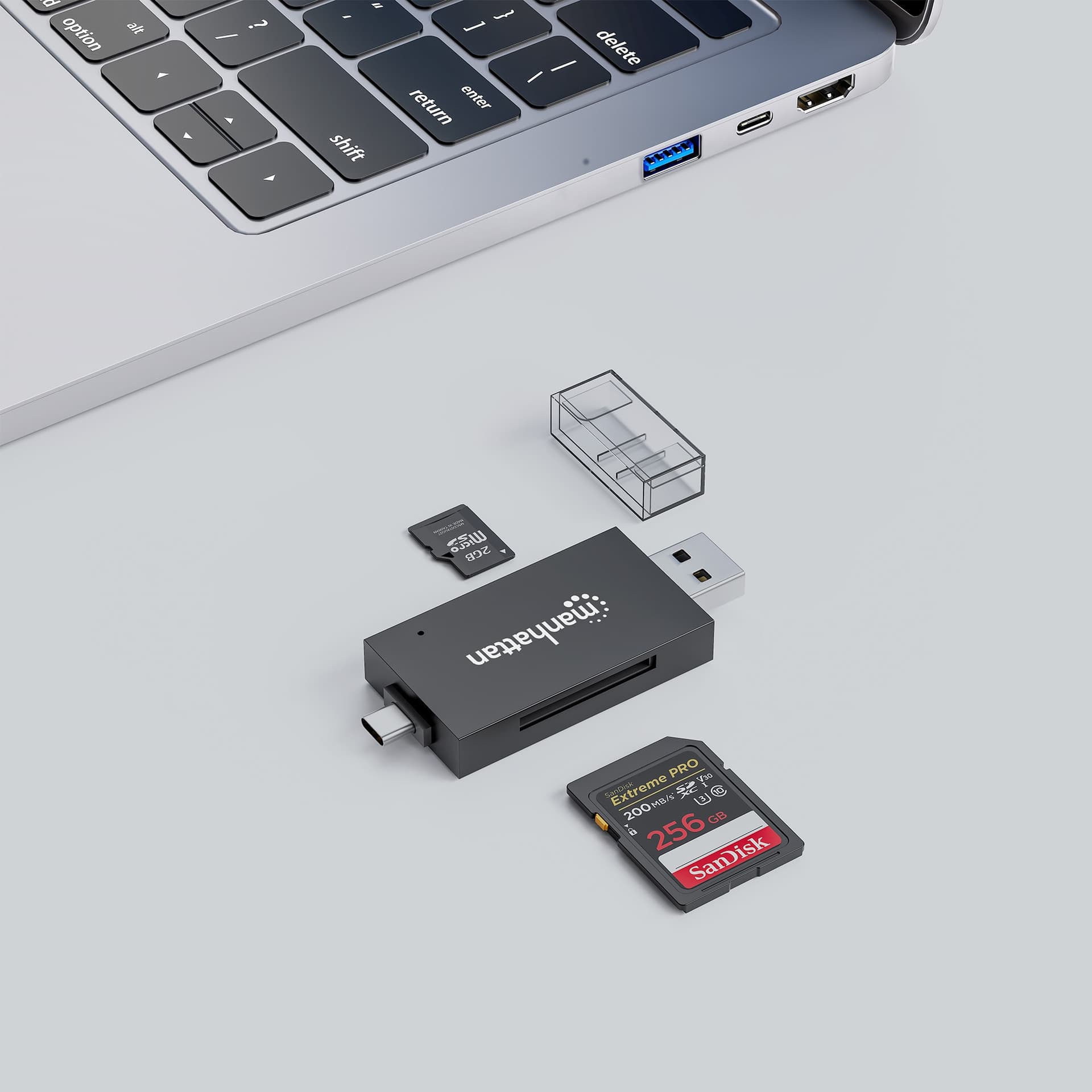 Lettore/Scrittore USB 3.0 Combo USB-C&trade/USB-A Multi-Schede - 10