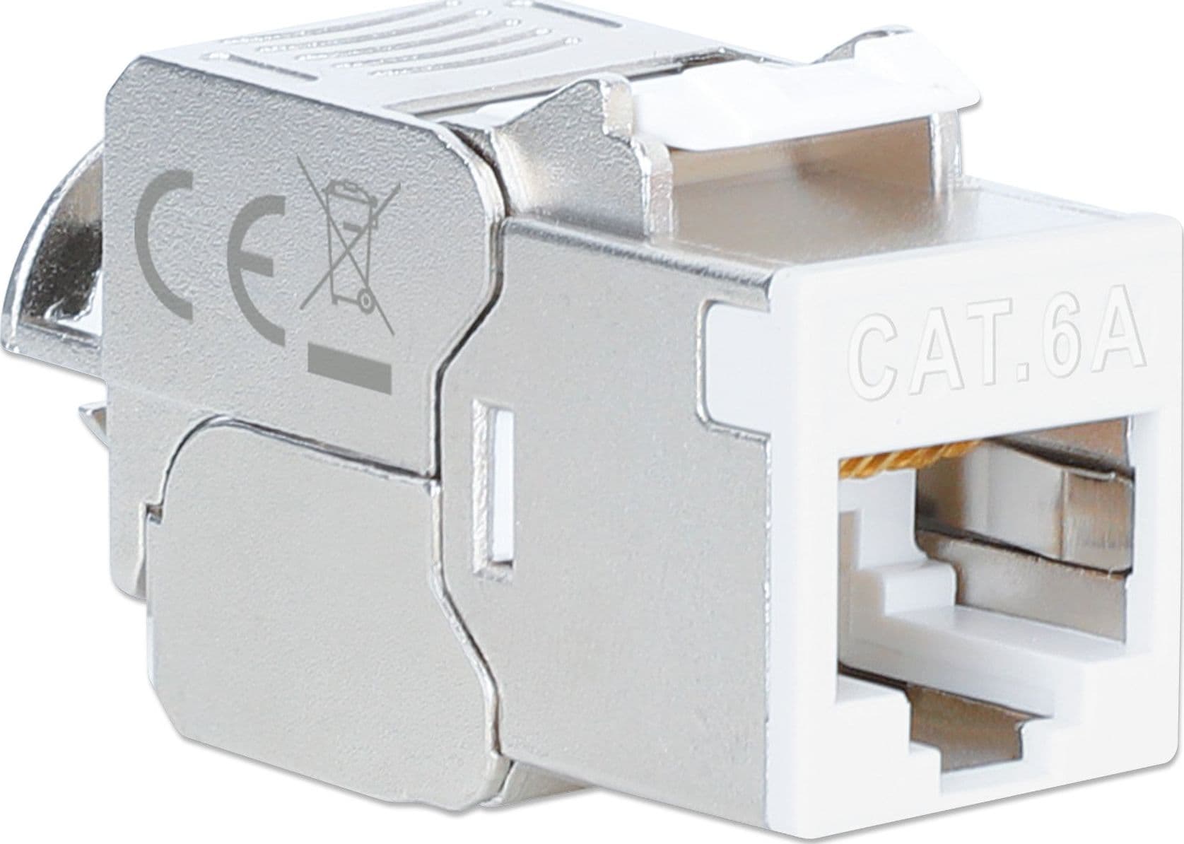 Frutto Keystone RJ45 Cat.6A 10G Slim STP Toolless Bianco - 2