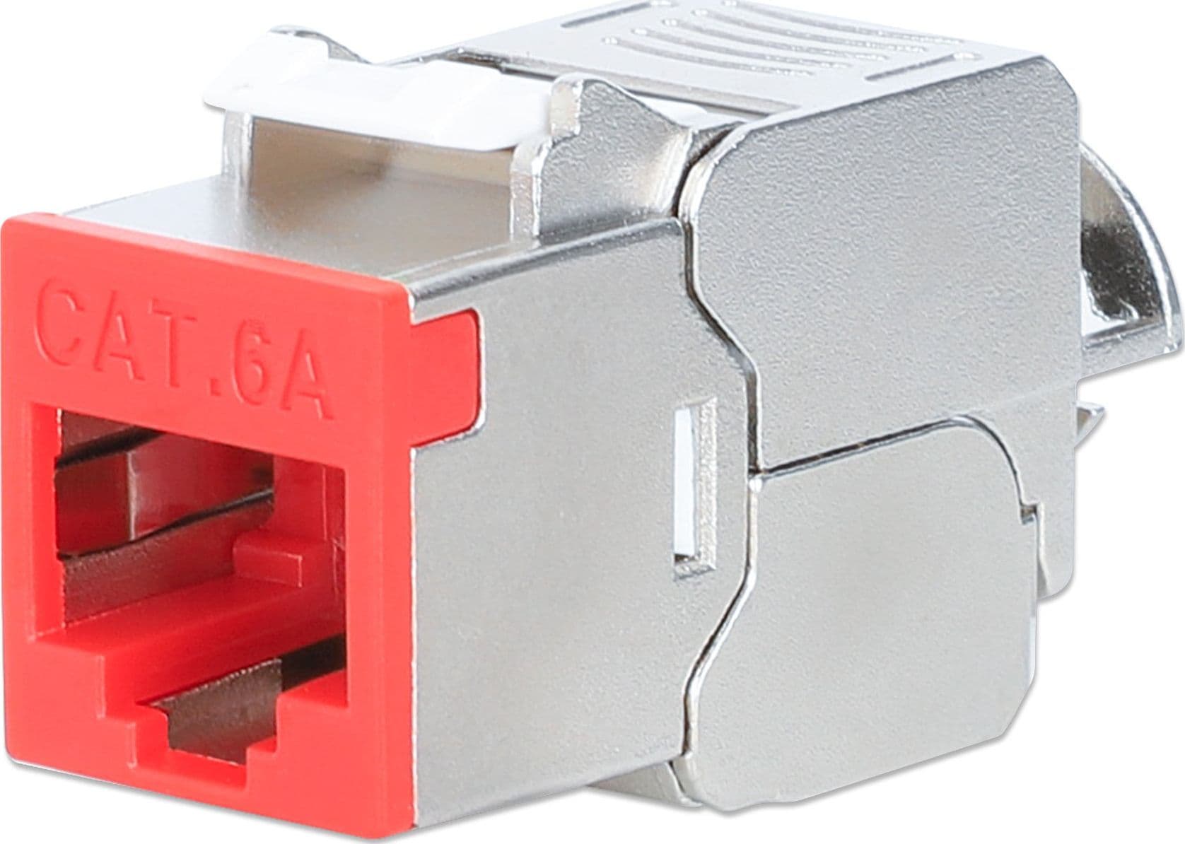 Frutto Keystone RJ45 Cat.6A 10G Slim STP Toolless Rosso - 11