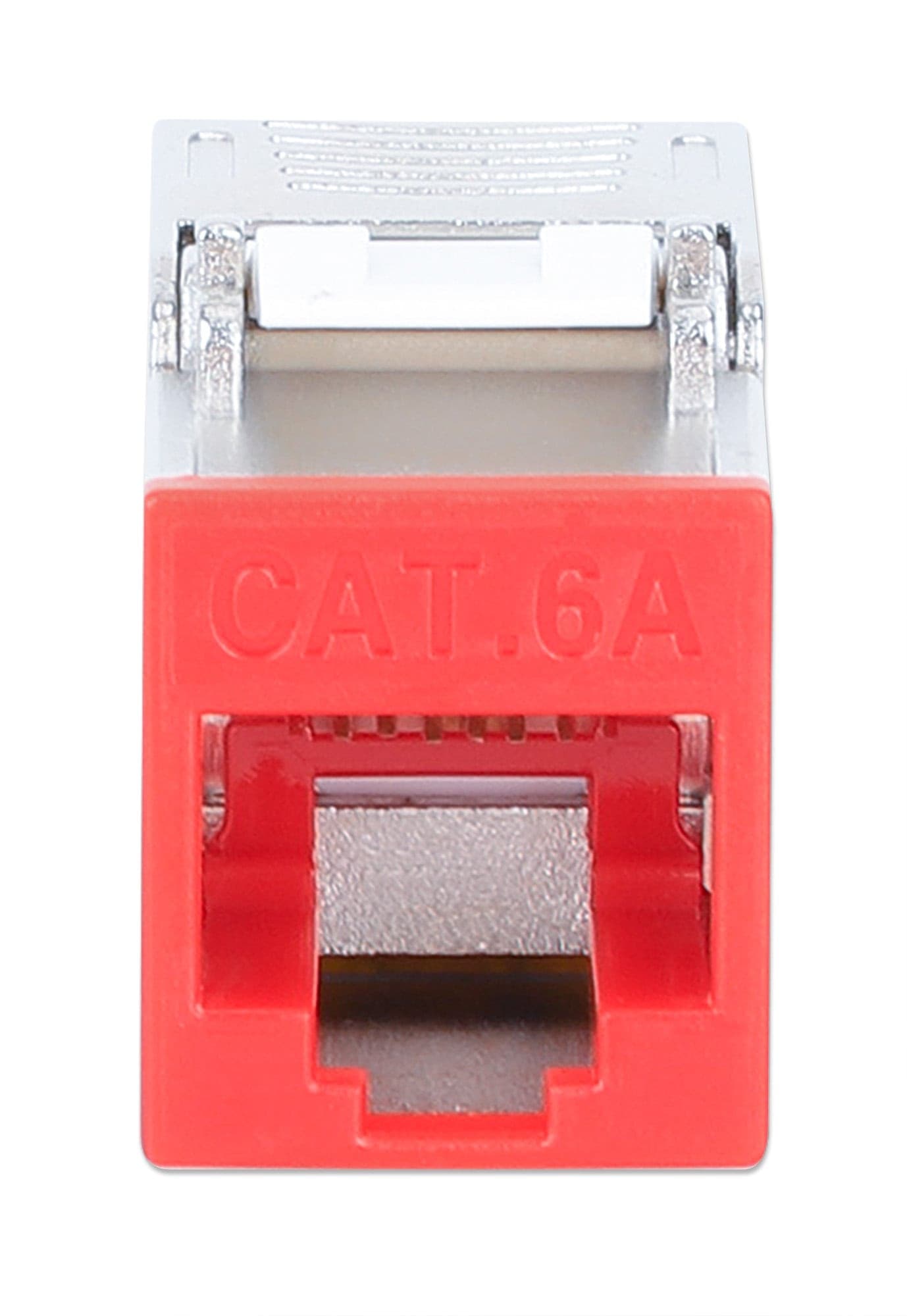 Frutto Keystone RJ45 Cat.6A 10G Slim STP Toolless Rosso - 12