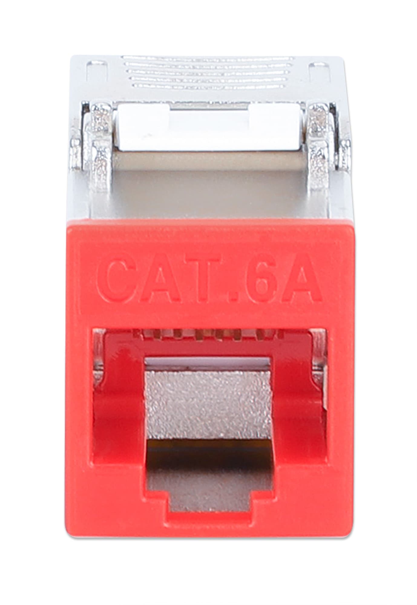 Frutto Keystone RJ45 Cat.6A 10G Slim STP Toolless Rosso - 9