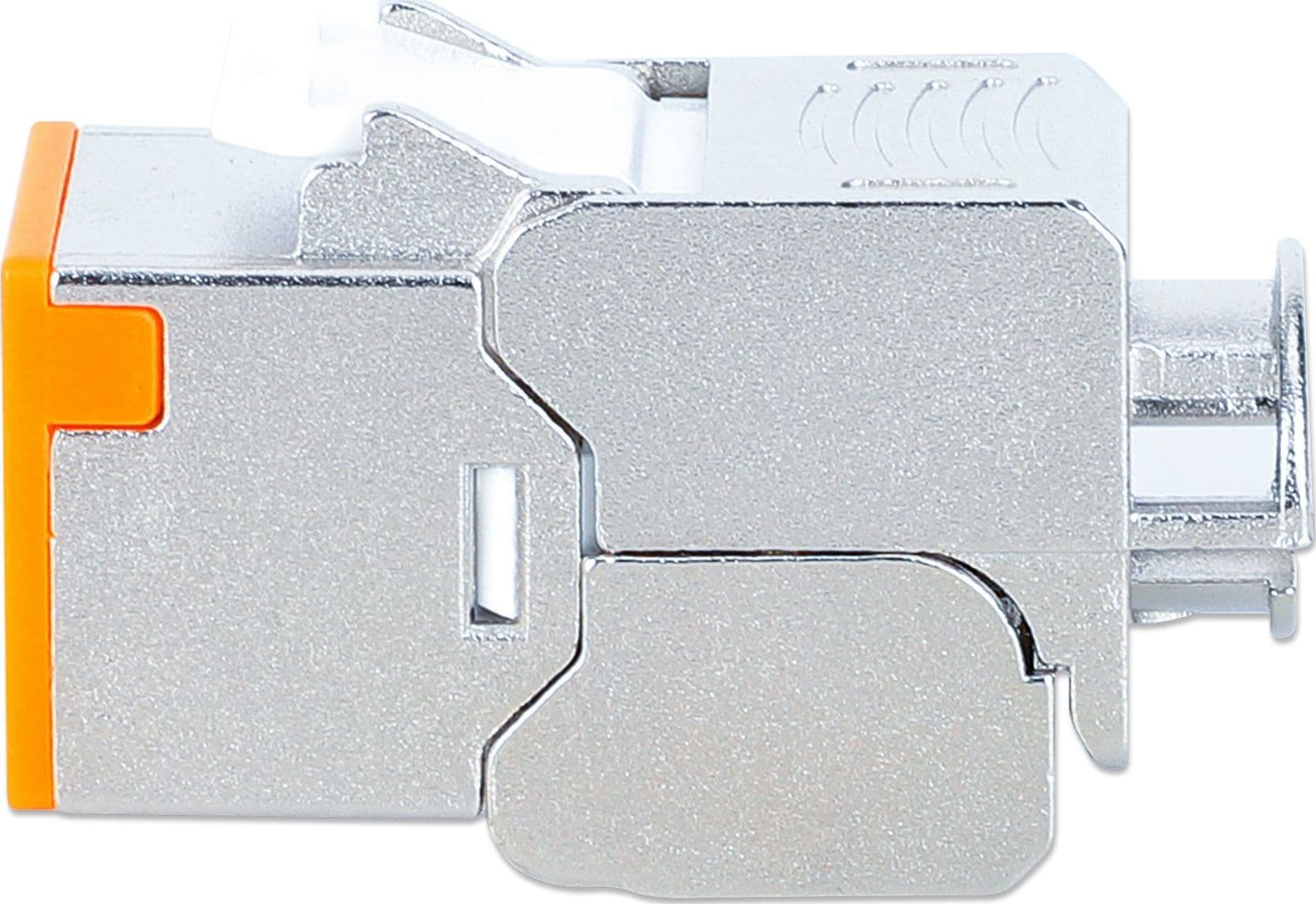 Frutto Keystone RJ45 Cat.6A 10G Slim STP Toolless Arancione - 5
