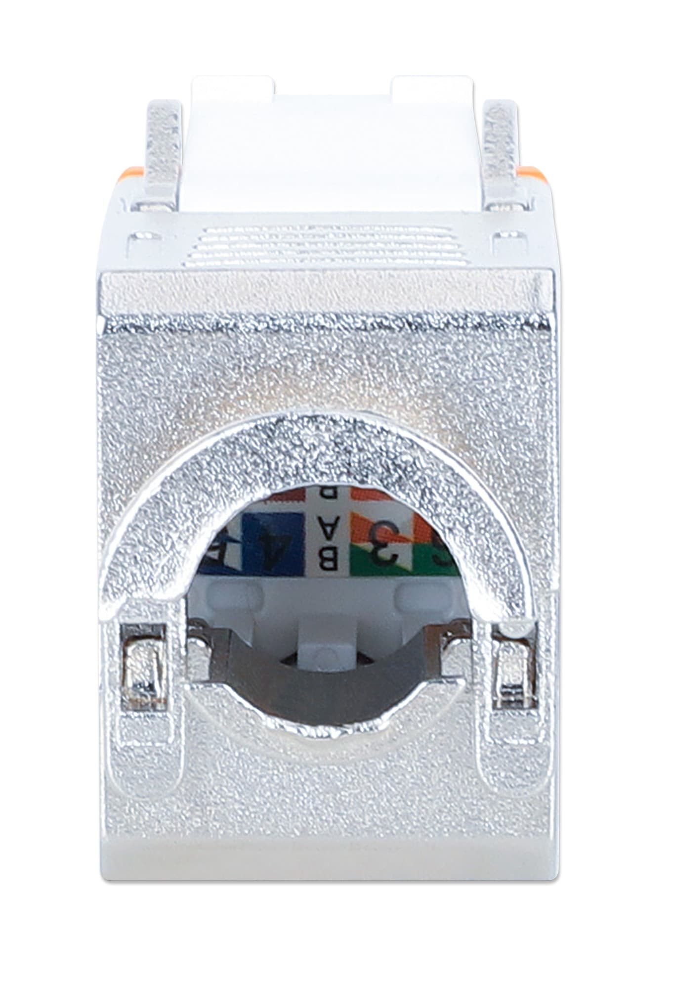 Frutto Keystone RJ45 Cat.6A 10G Slim STP Toolless Arancione - 10