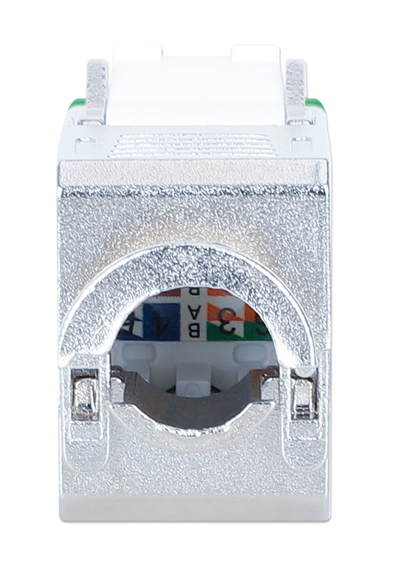 Frutto Keystone RJ45 Cat.6A 10G Slim STP Toolless Verde - 13