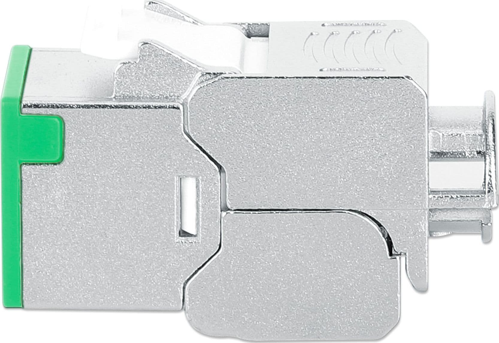 Frutto Keystone RJ45 Cat.6A 10G Slim STP Toolless Verde - 15